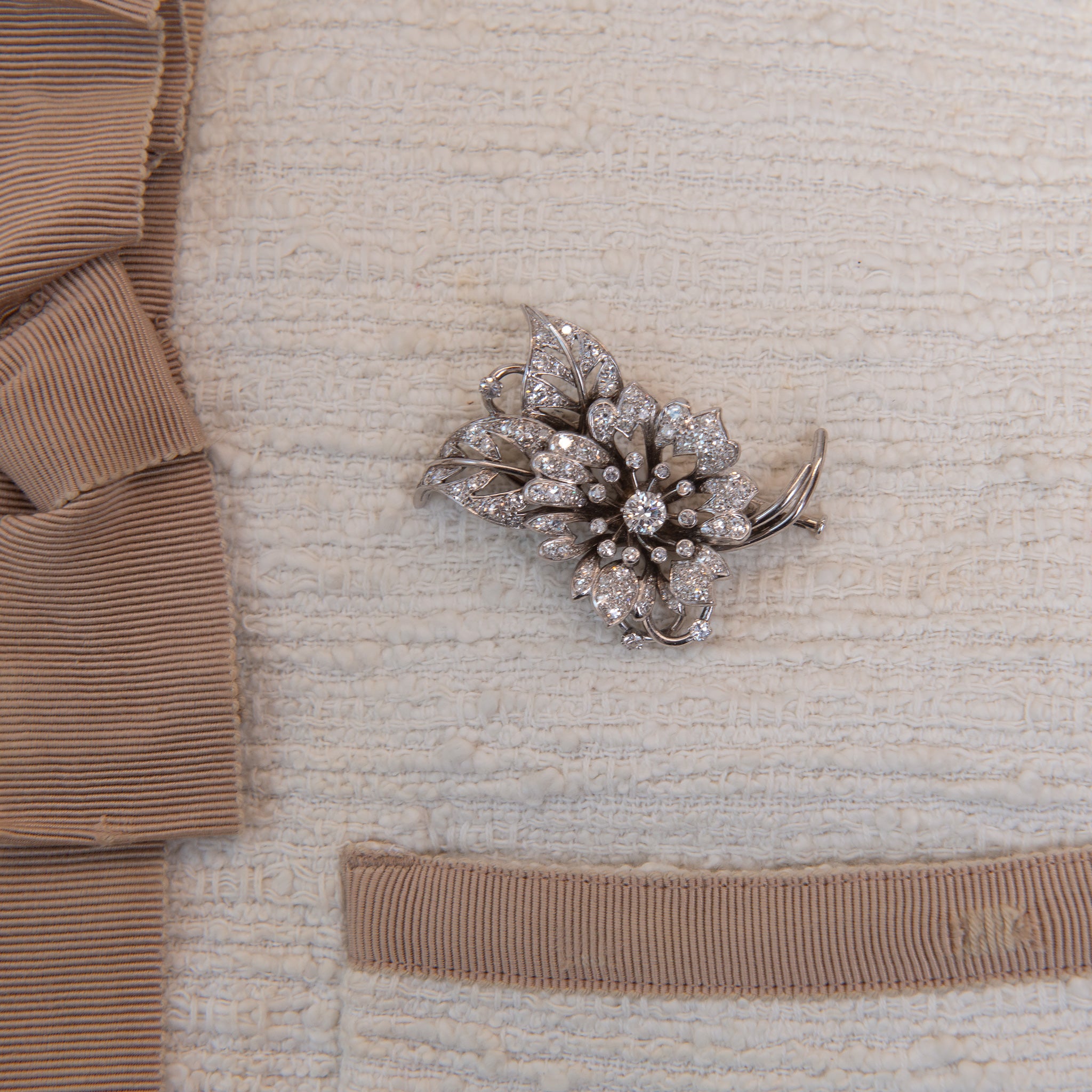 Antique of the Month July - this glorious flower spray brooch.