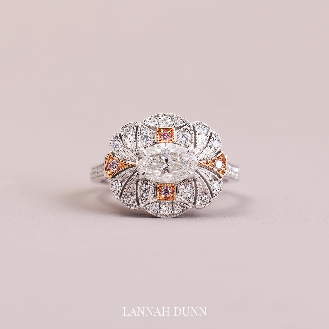LD Australian Pink Diamond tutu ring