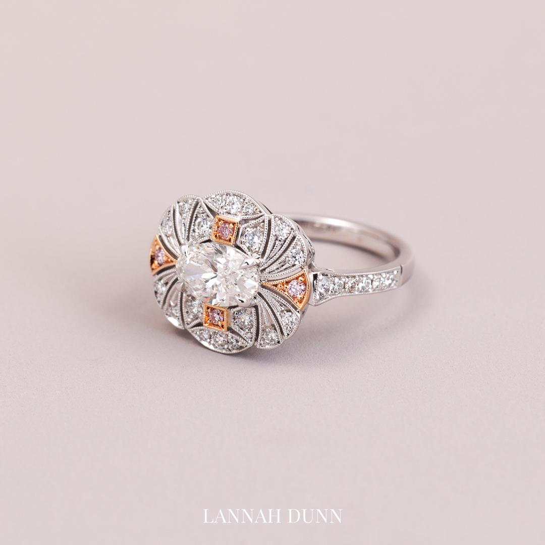 LD Australian Pink Diamond tutu ring