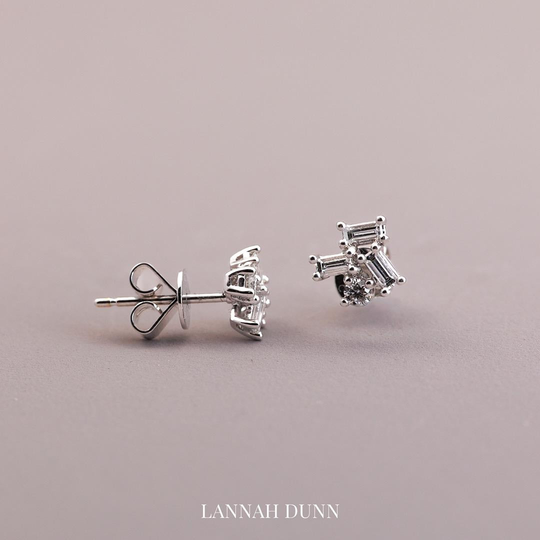 Baguette & Round LD jigsaw studs