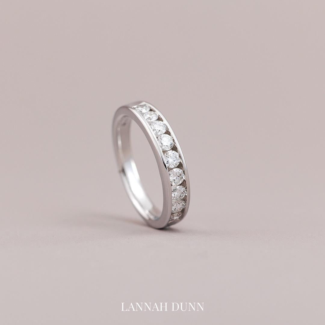 LD Moderne diamond eternity wedding ring