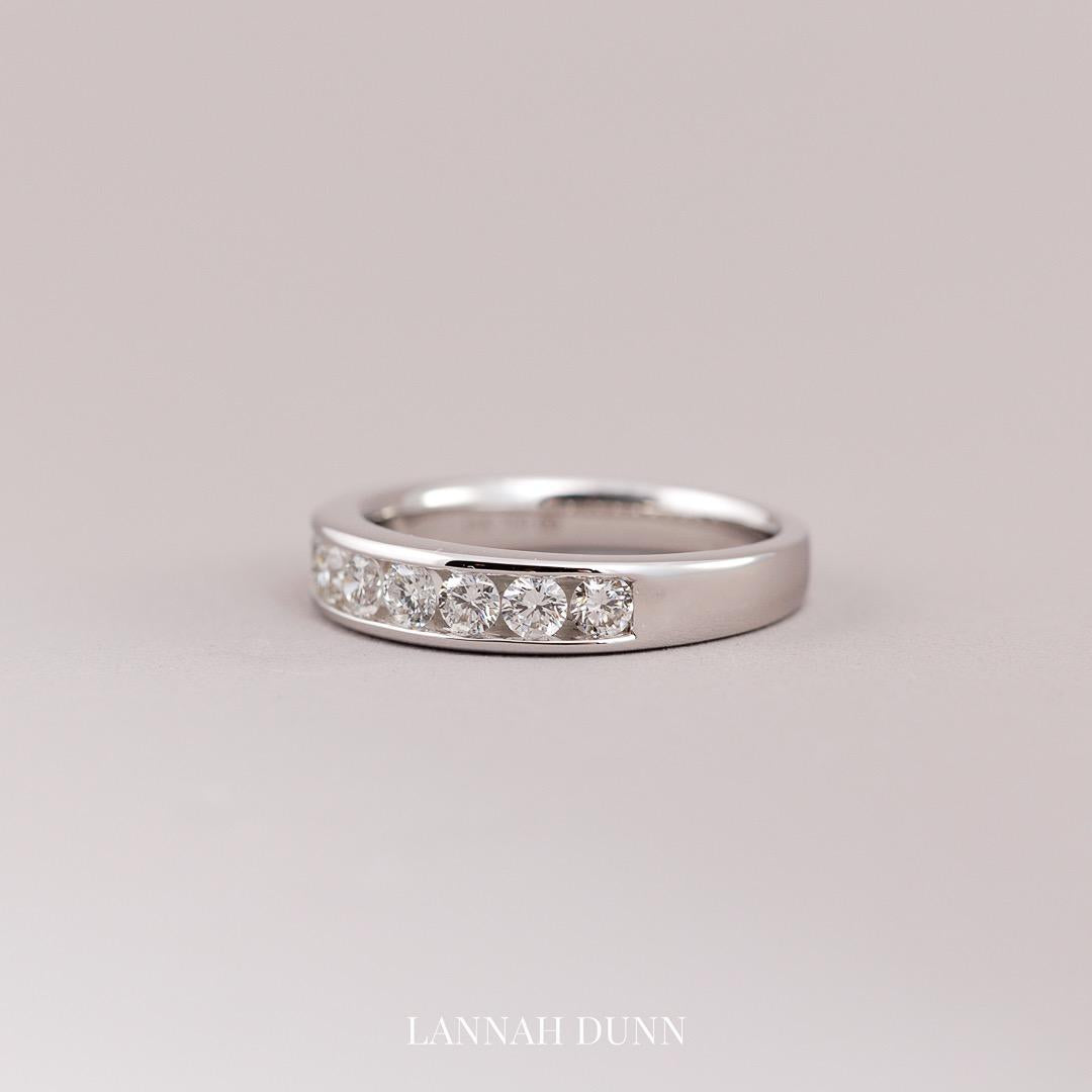 LD Moderne diamond eternity wedding ring