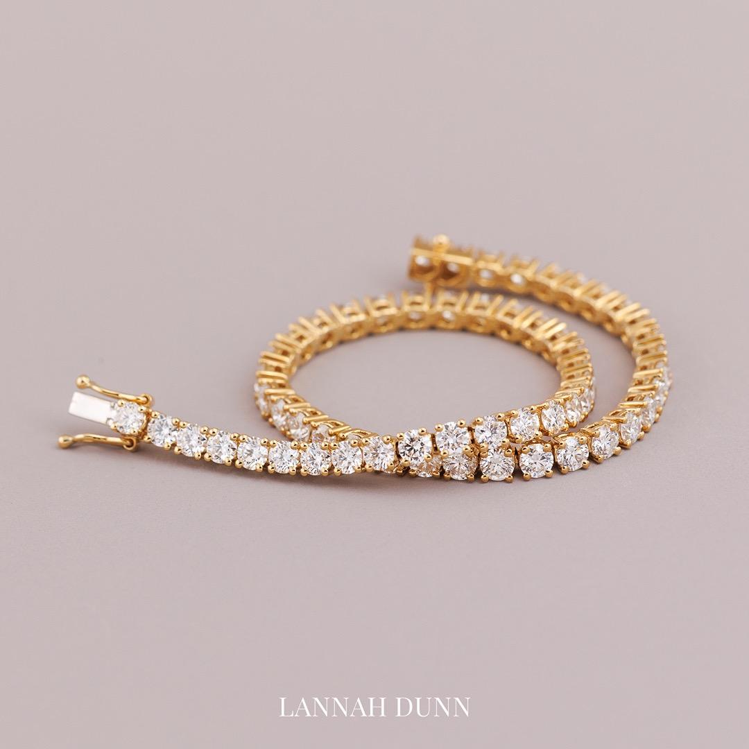 Diamond line bracelet