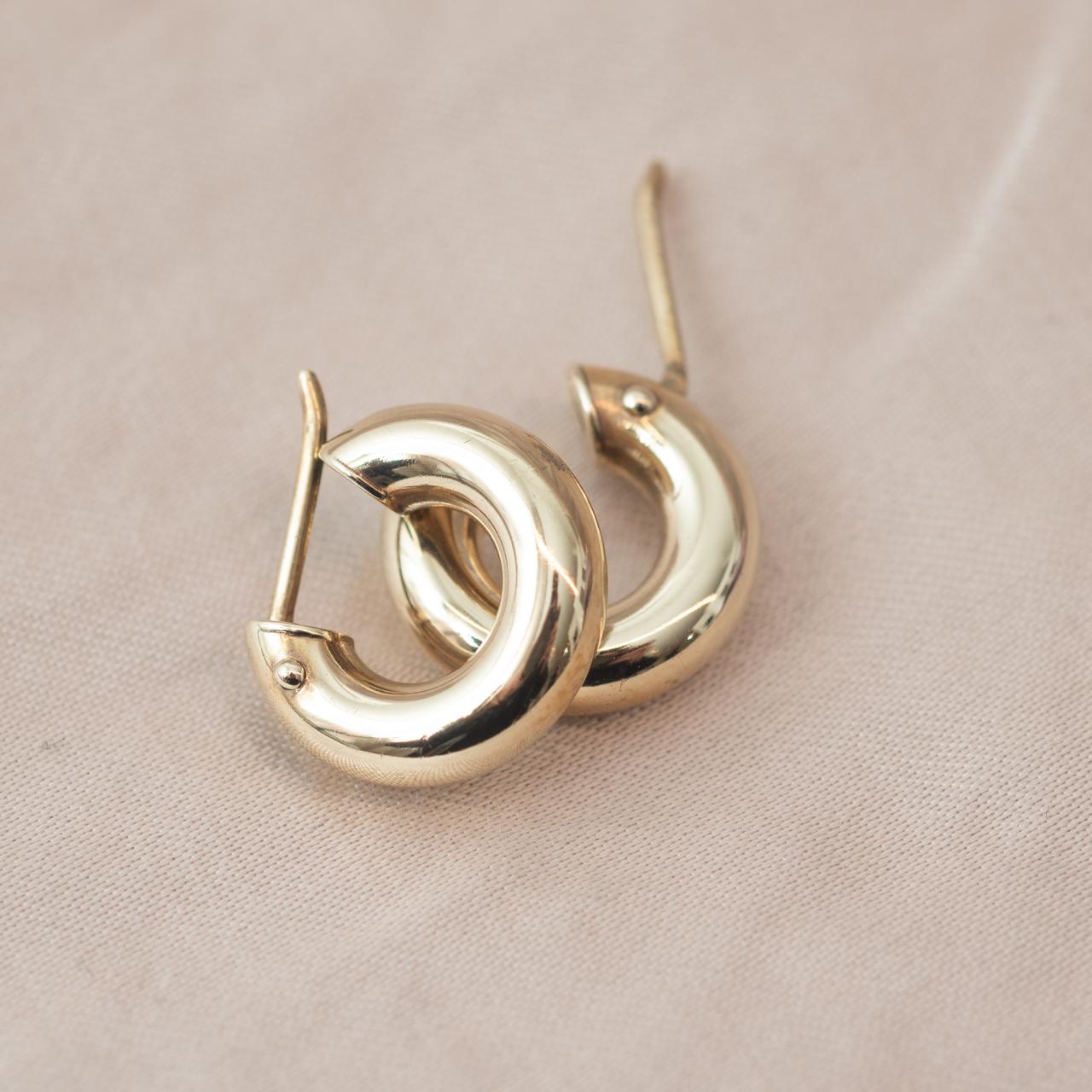Chunky Hoop Huggie Earrings