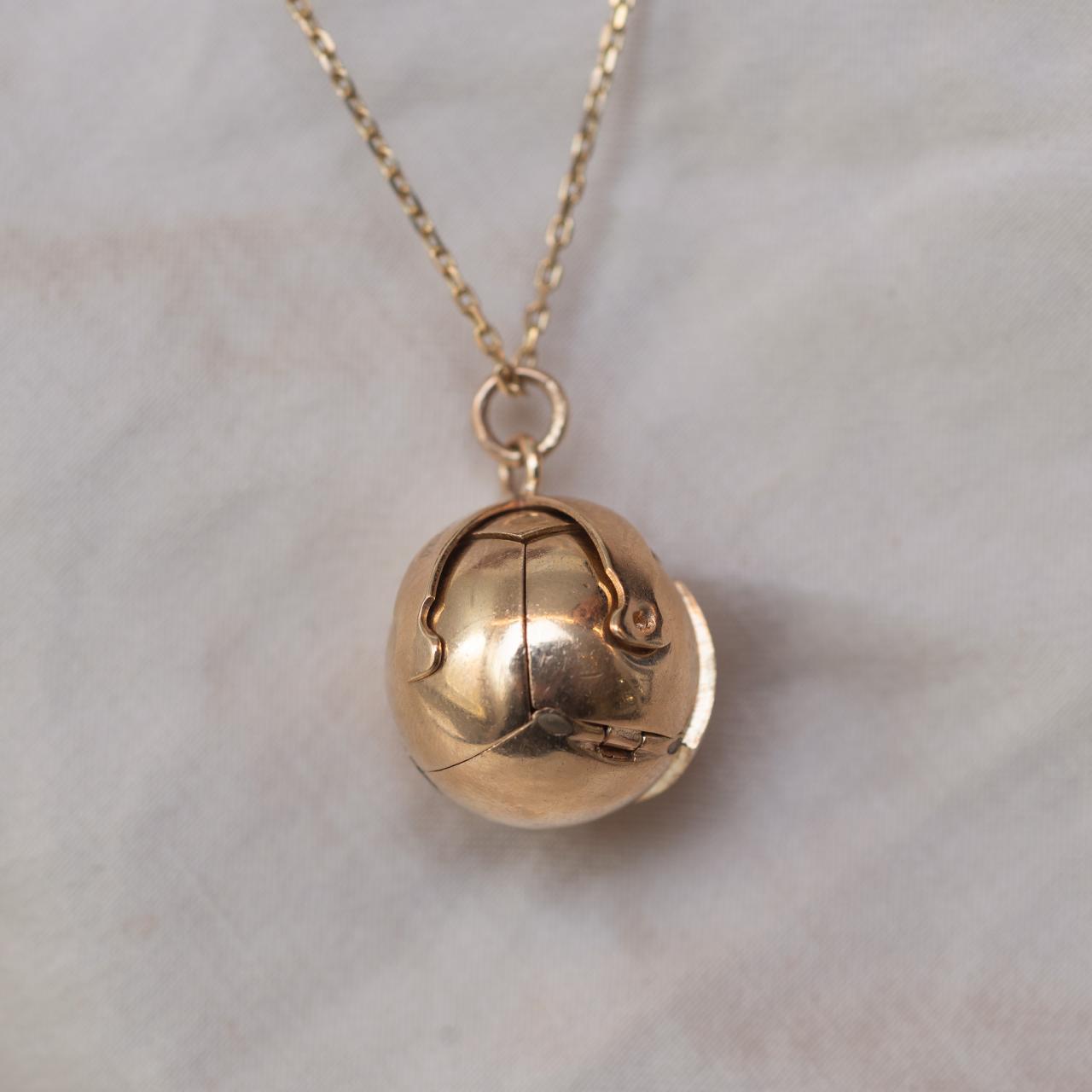 Antique Masonic Orb Pendant
