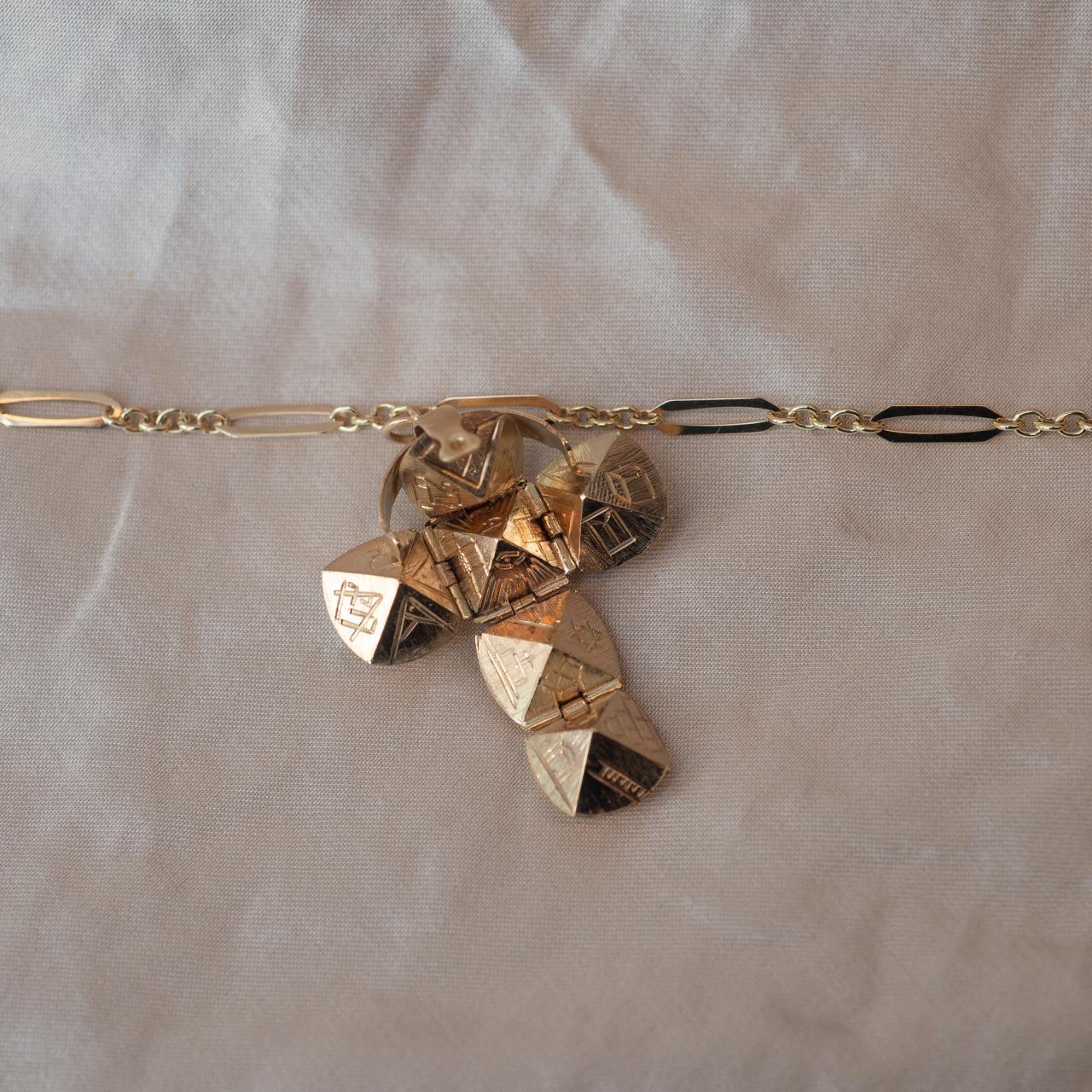 Antique Masonic Orb Pendant