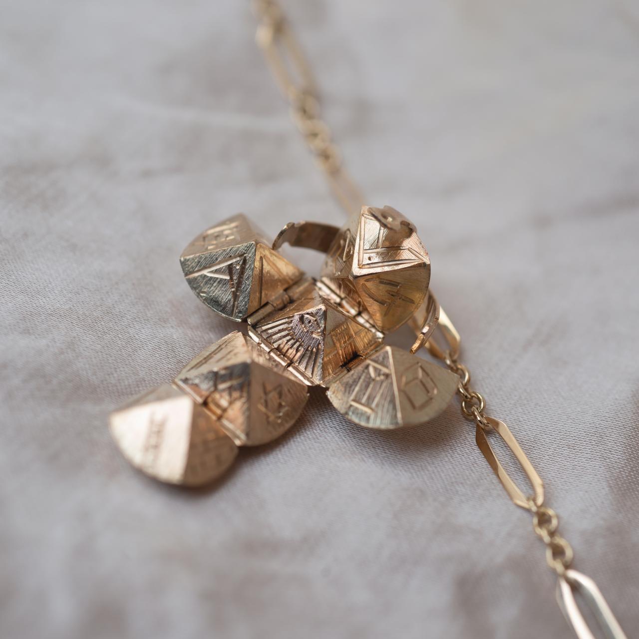 Antique Masonic Orb Pendant