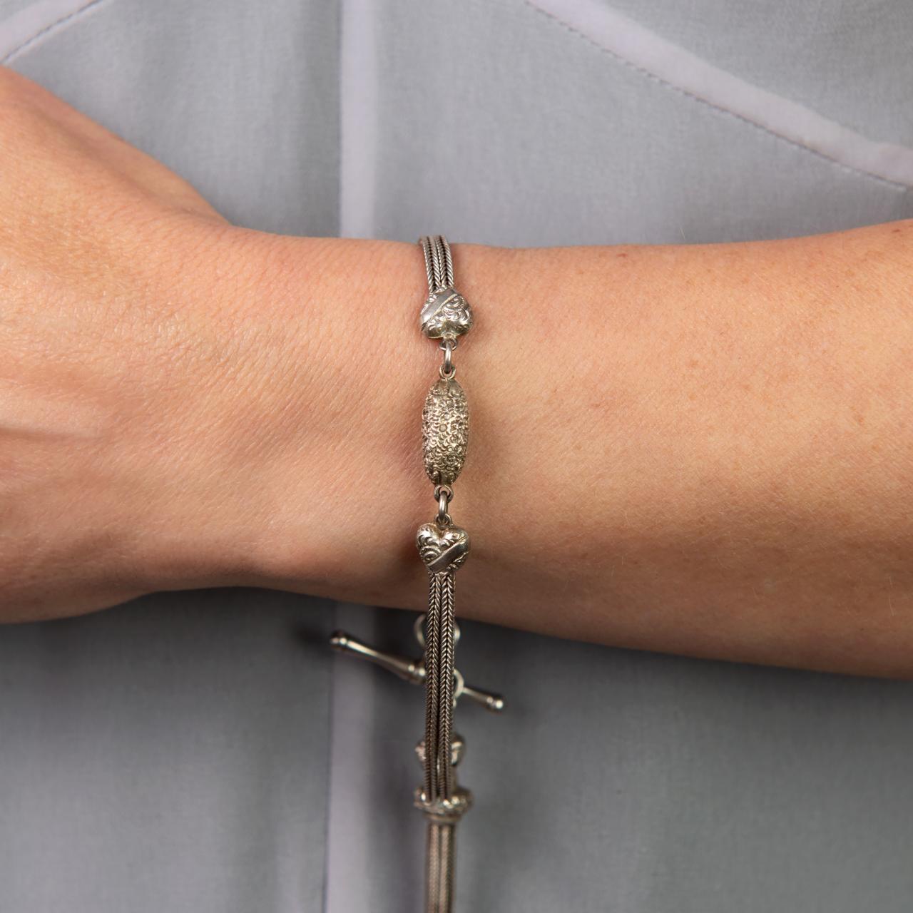 Antique Silver Albertina Watch Chain