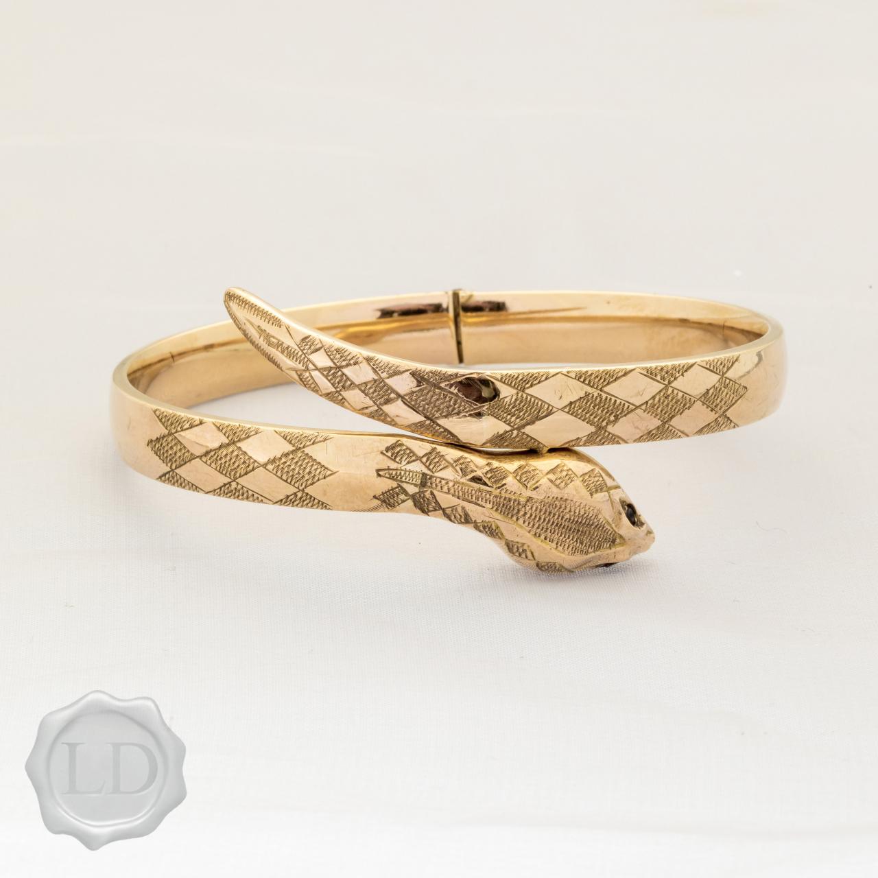 Vintage serpent bangle