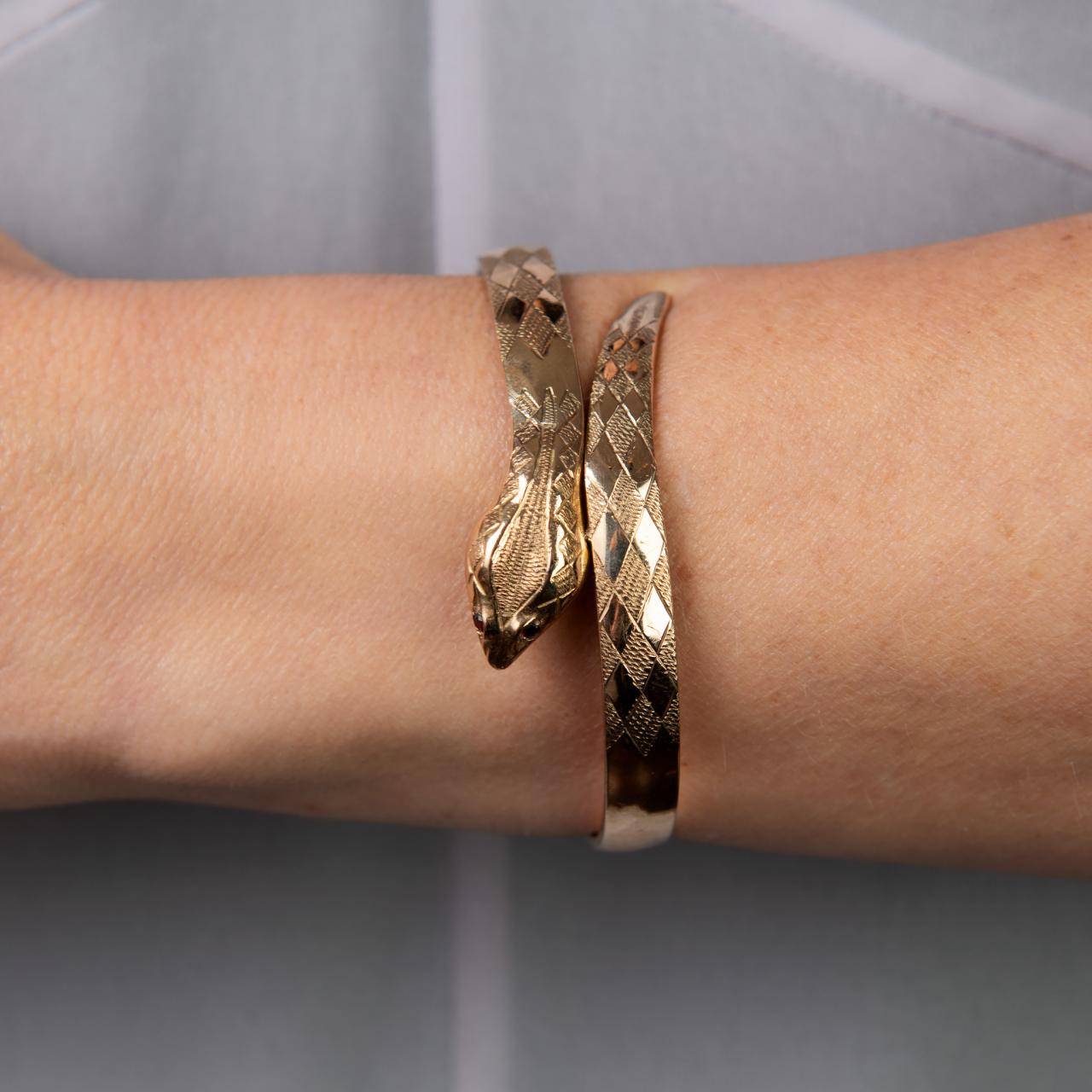 Vintage serpent bangle
