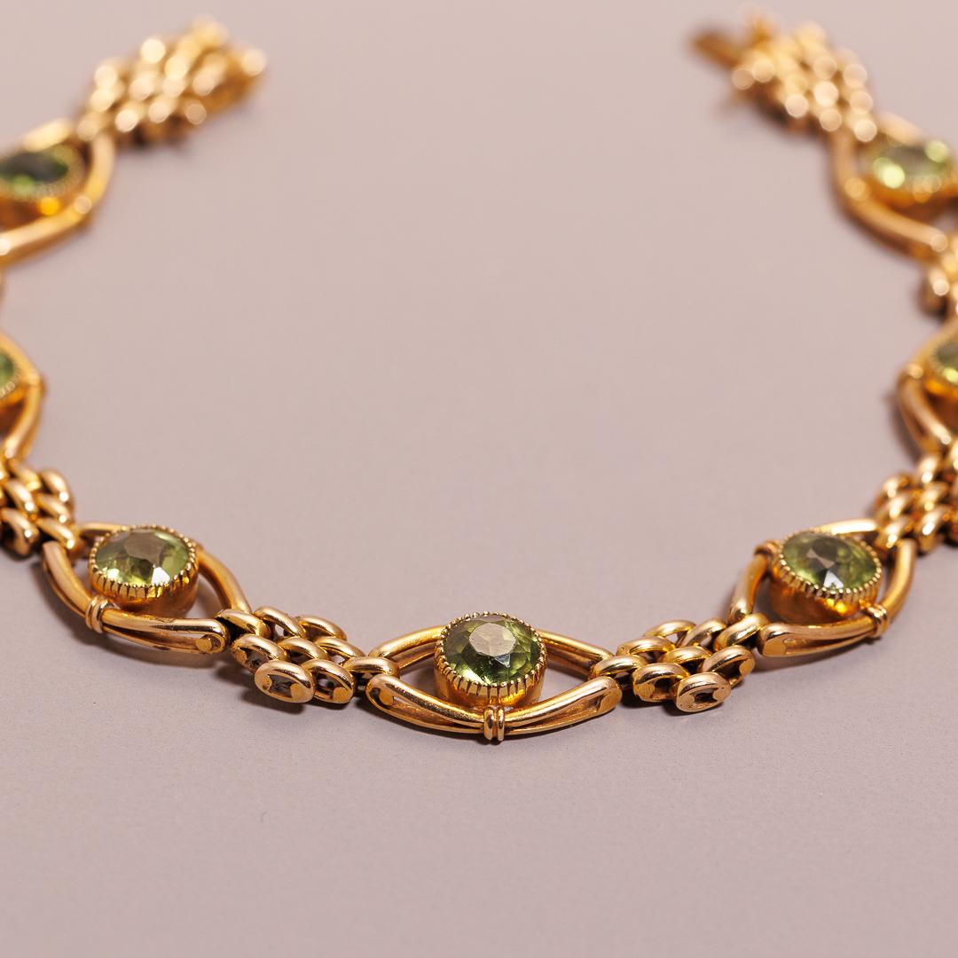 15ct gold Antique English Peridot