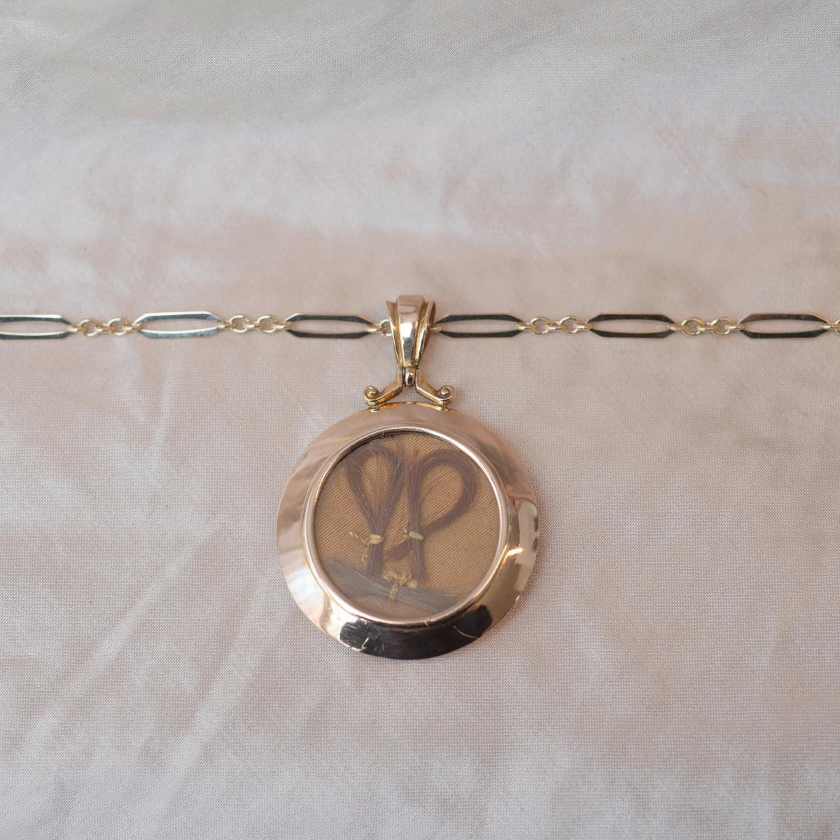 Hallmarked antique open locket