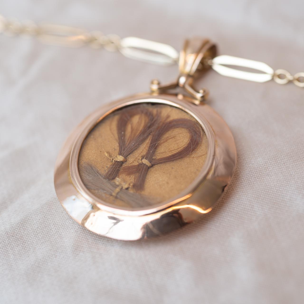 Hallmarked antique open locket