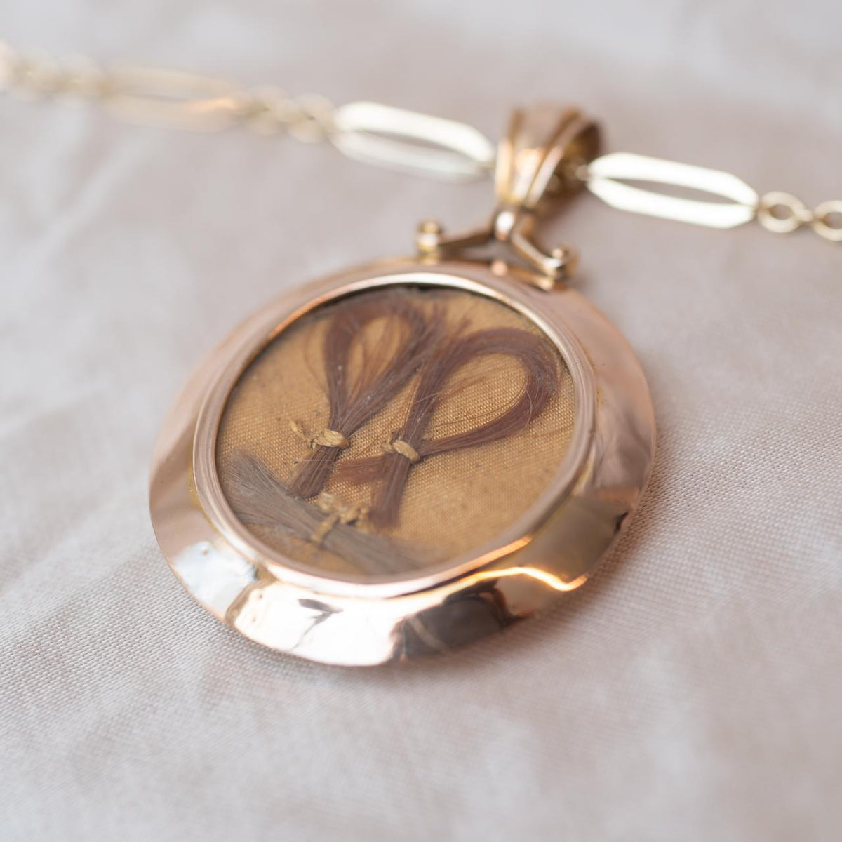 Hallmarked antique open locket