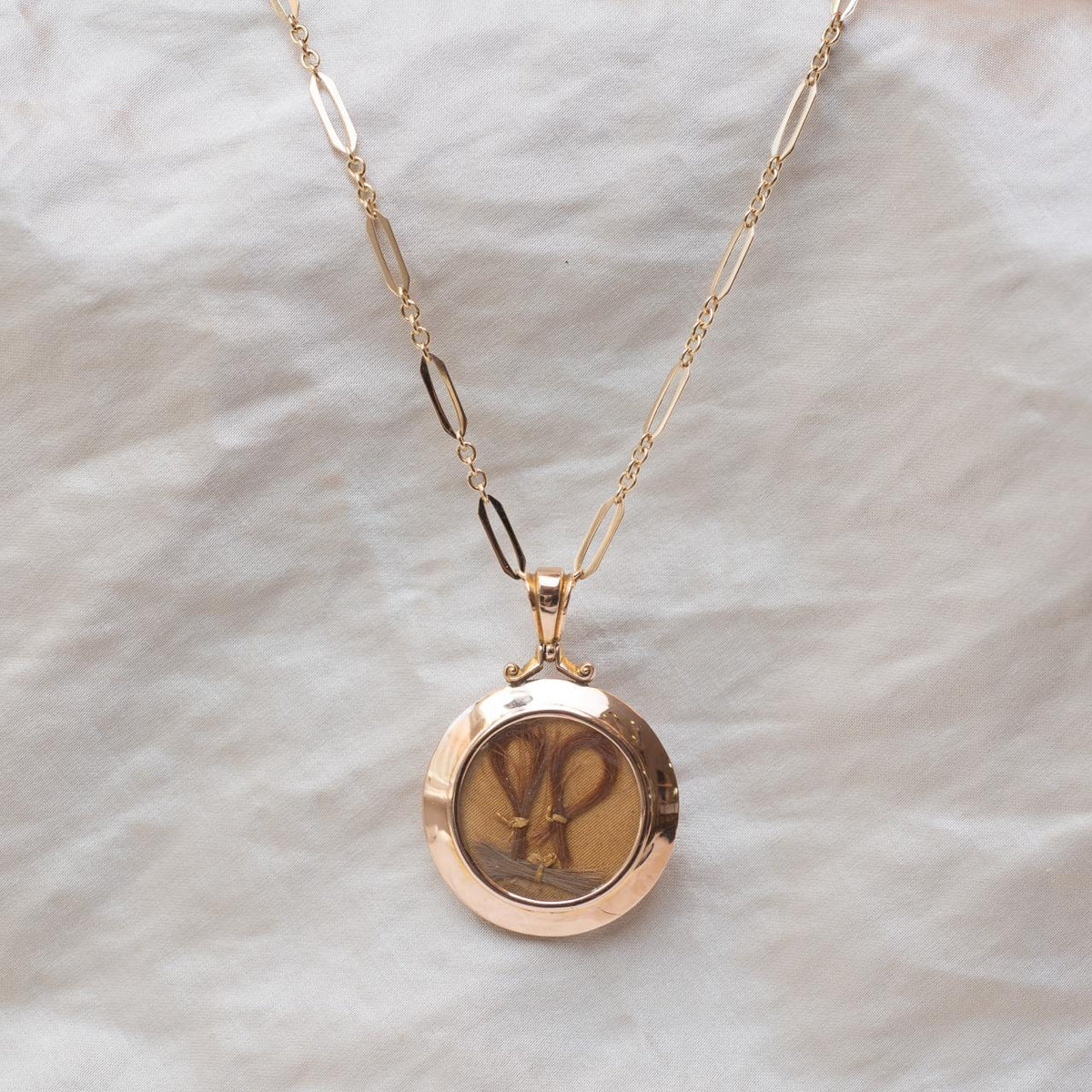 Hallmarked antique open locket