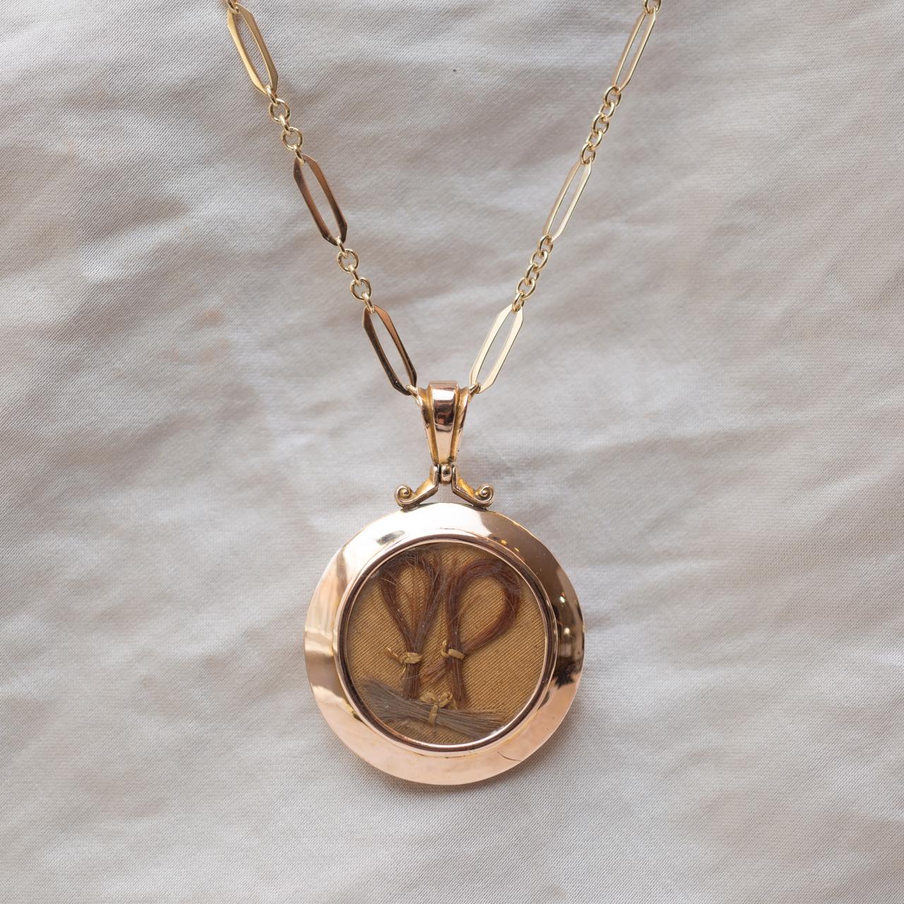 Hallmarked antique open locket