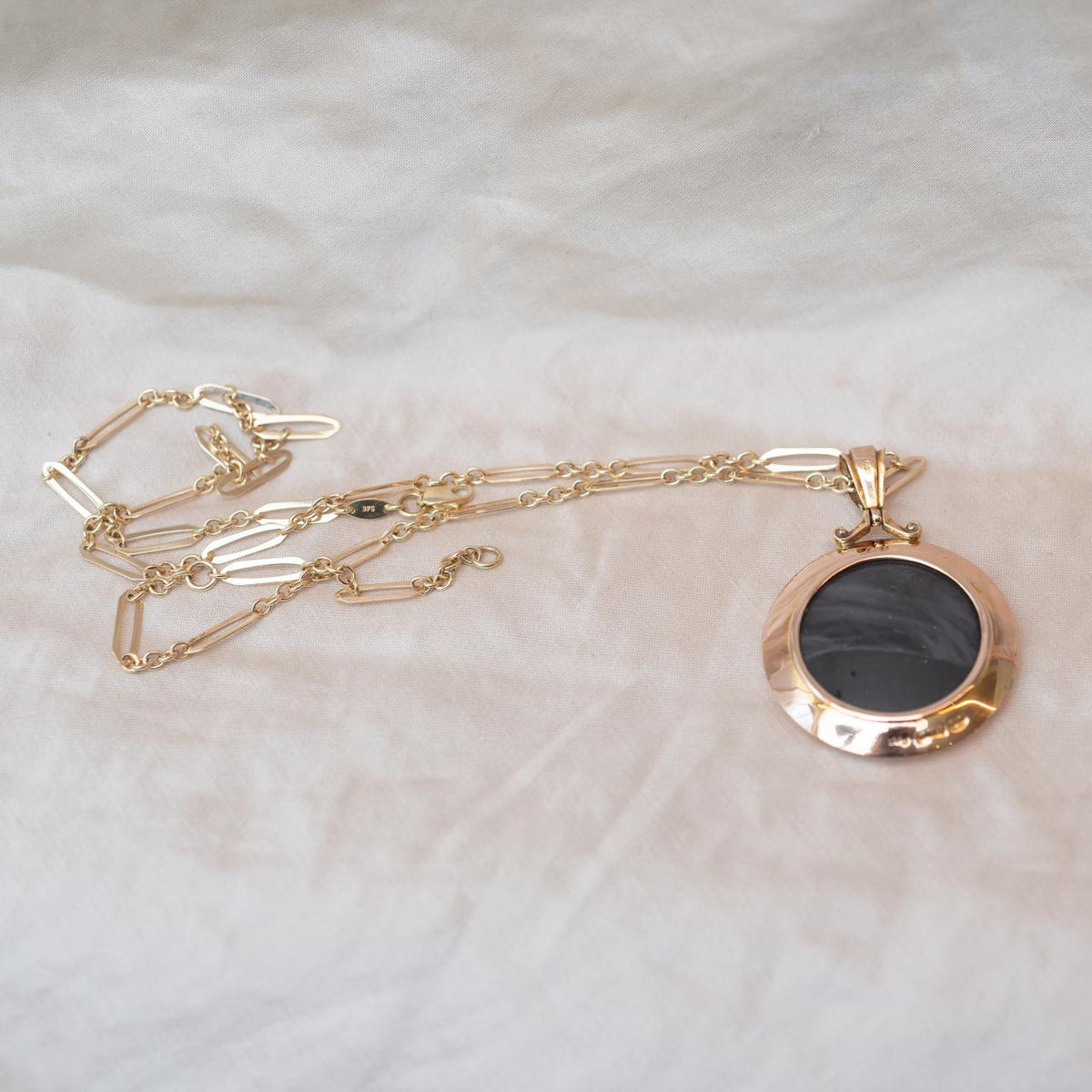 Hallmarked antique open locket