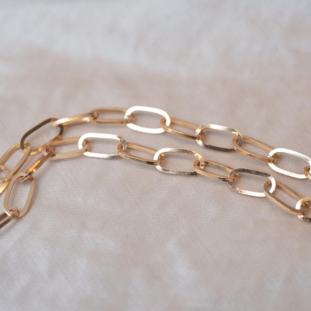 Fancy moderne gold 45cm necklace