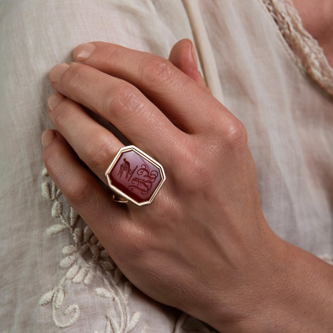 Rare antique Seal Pendant/ Ring