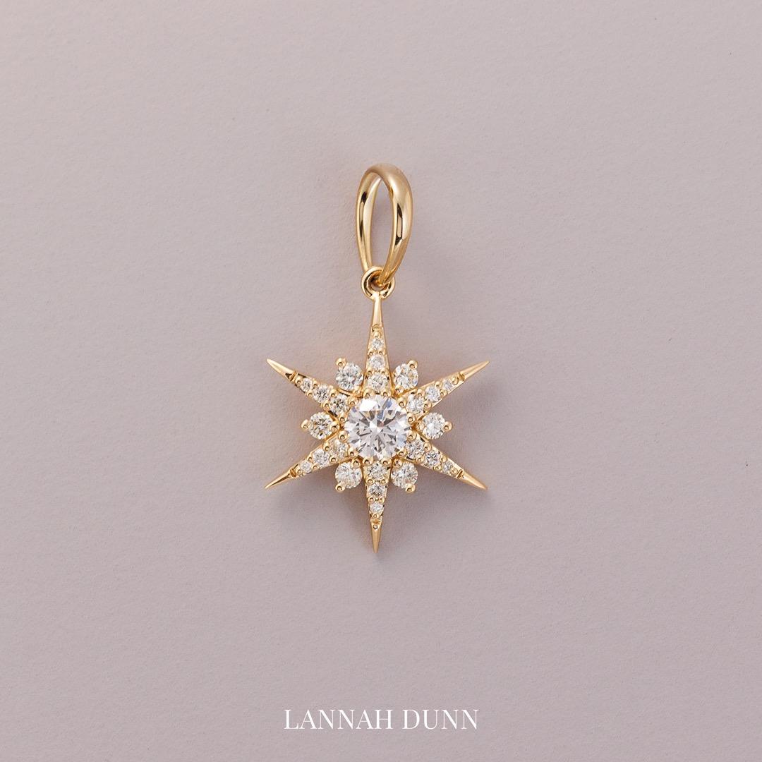LD High carat Lucette diamond star pendant
