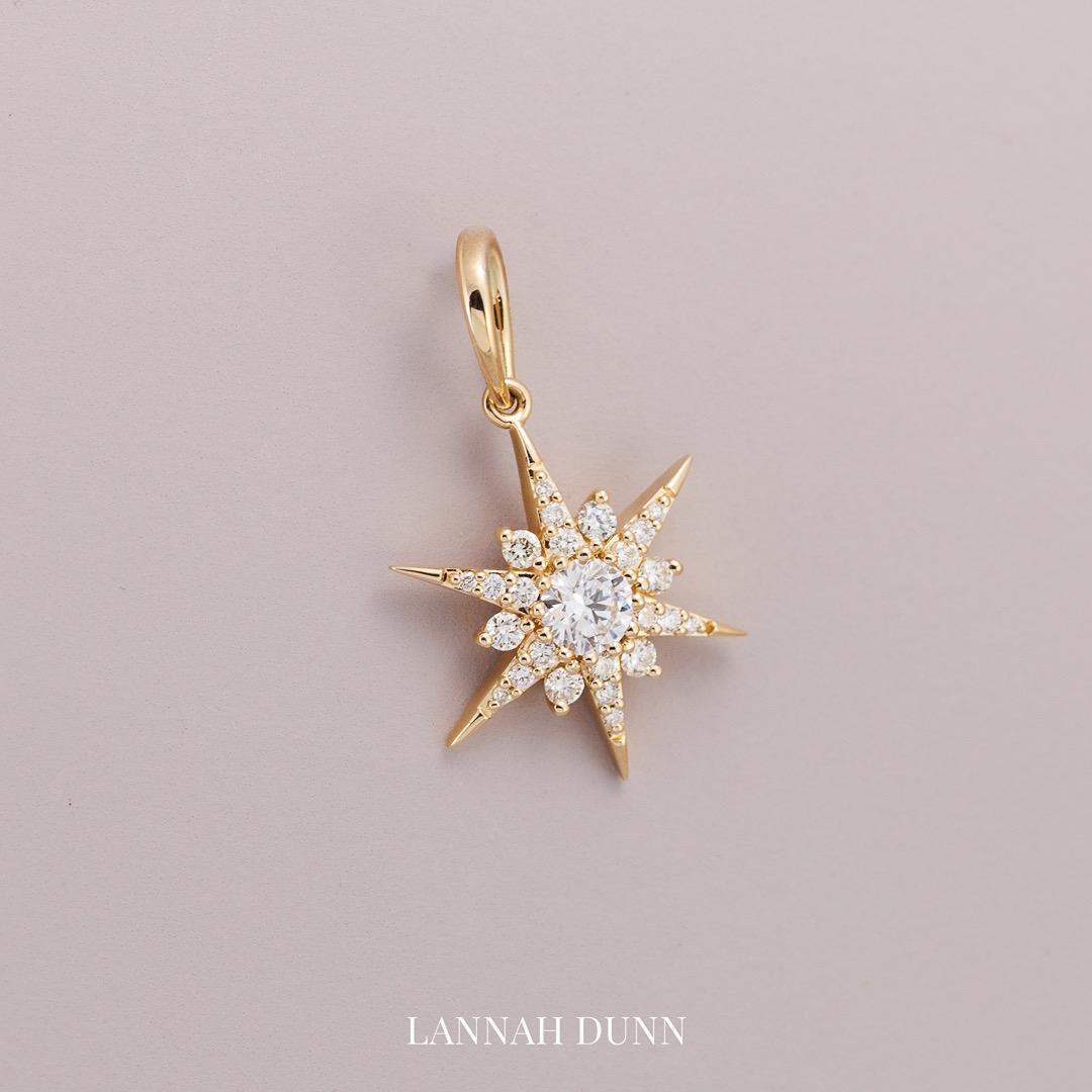 LD High carat Lucette diamond star pendant