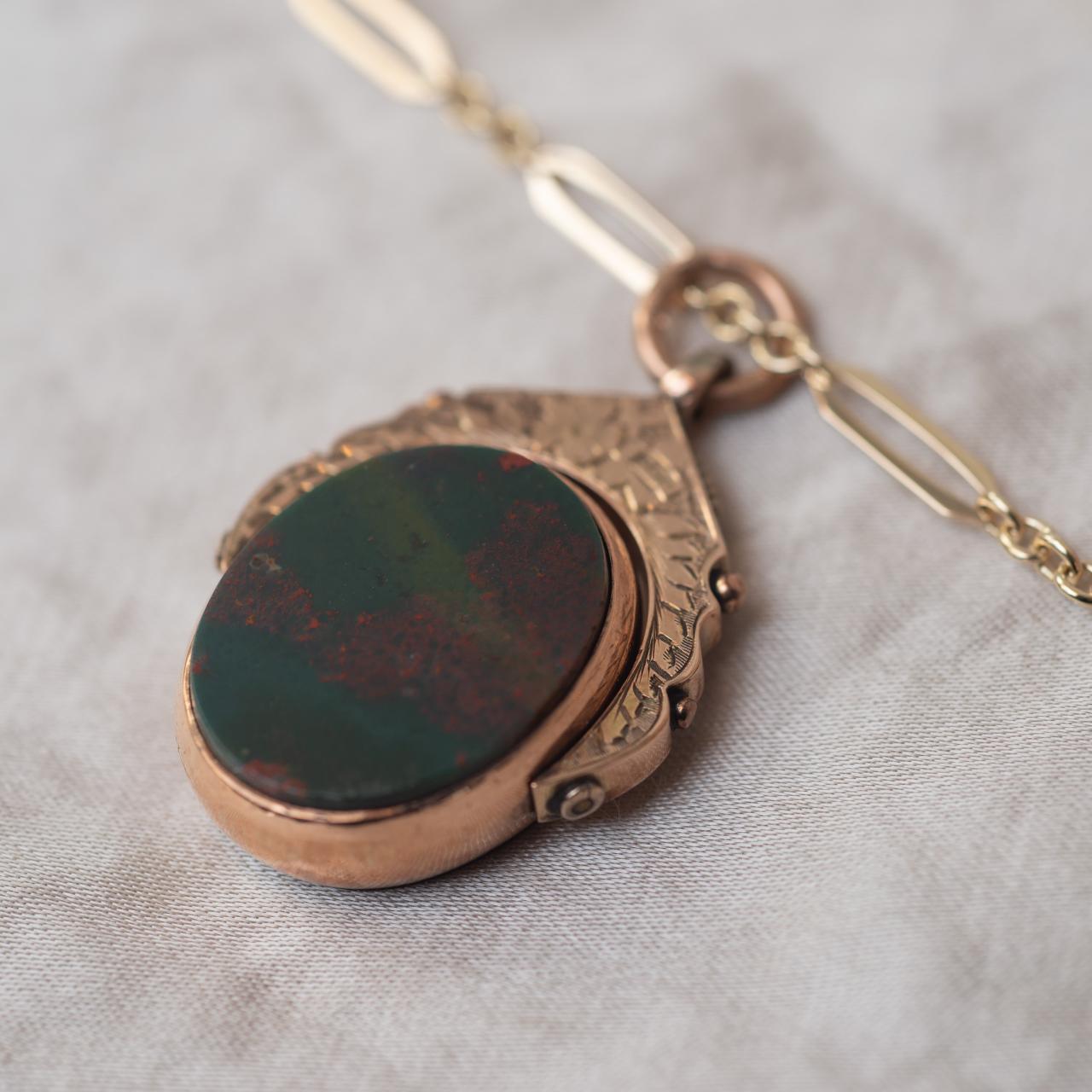 Antique bloodstone spinner