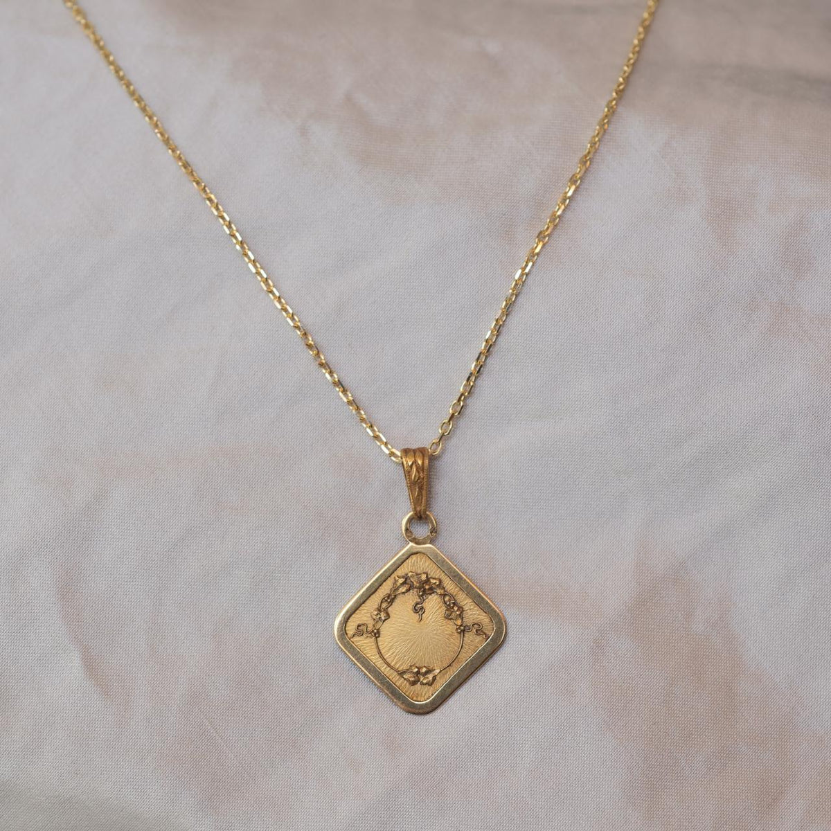 18ct antique French multi-gold medal pendant