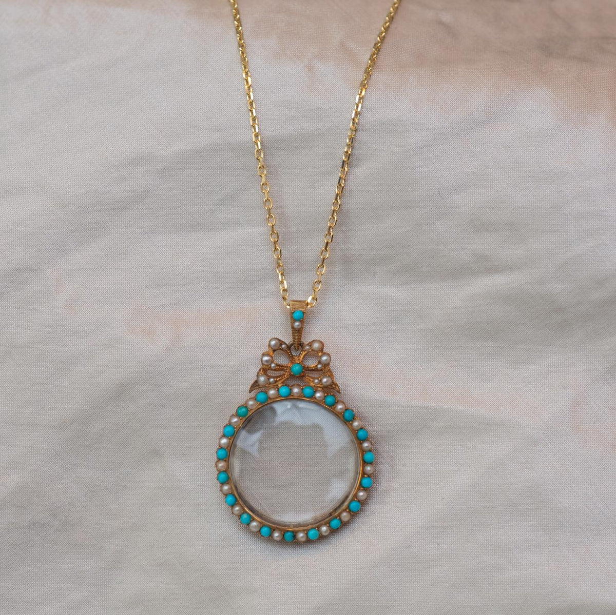 High-carat Turquoise & pearl