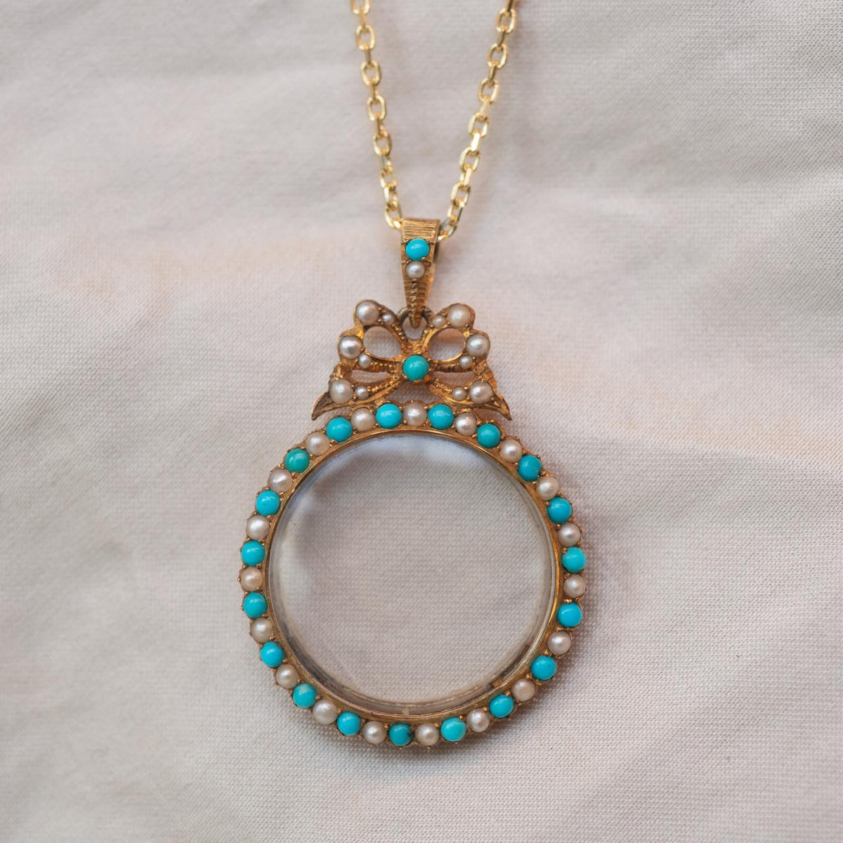 High-carat Turquoise & pearl