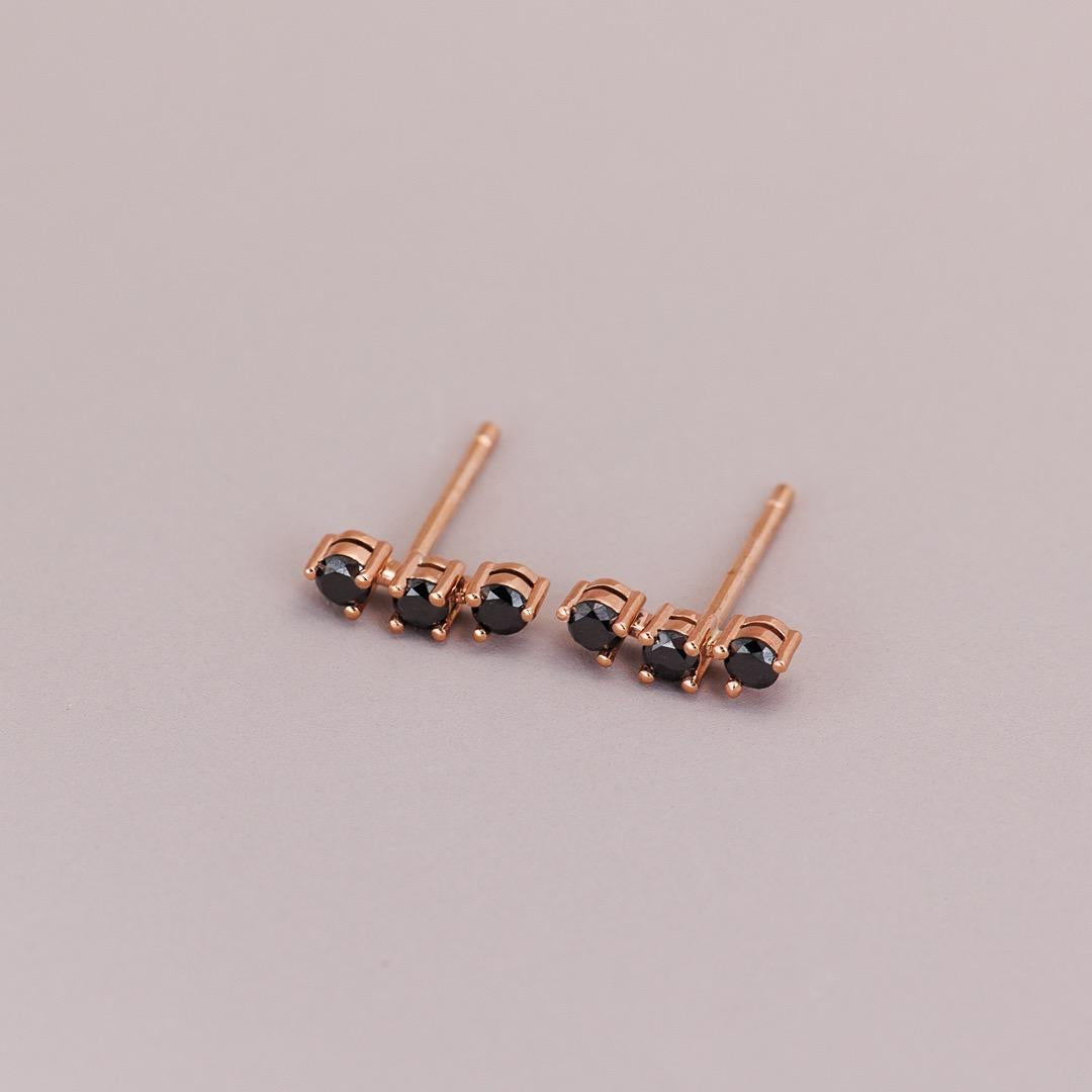 Black Diamond Trio Studs