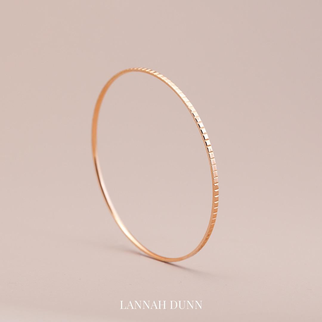 LD sparkle bangle, rose gold