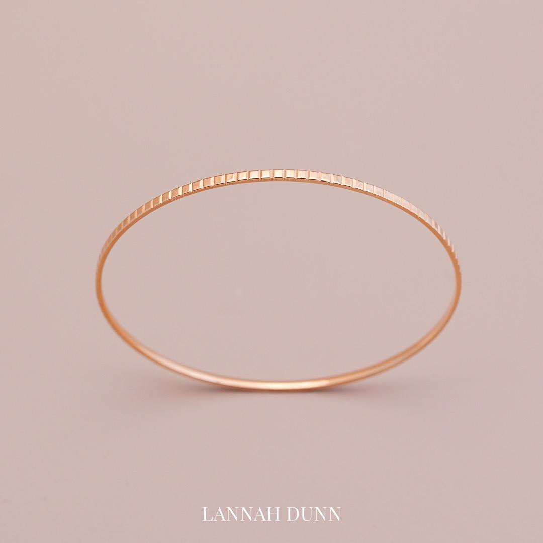 LD sparkle bangle, rose gold