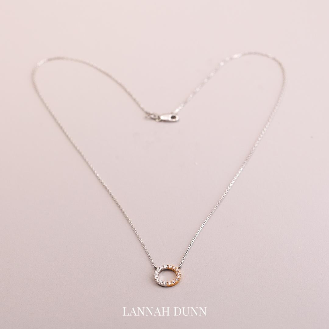 Australian Pink Diamond continuum pendant and chain