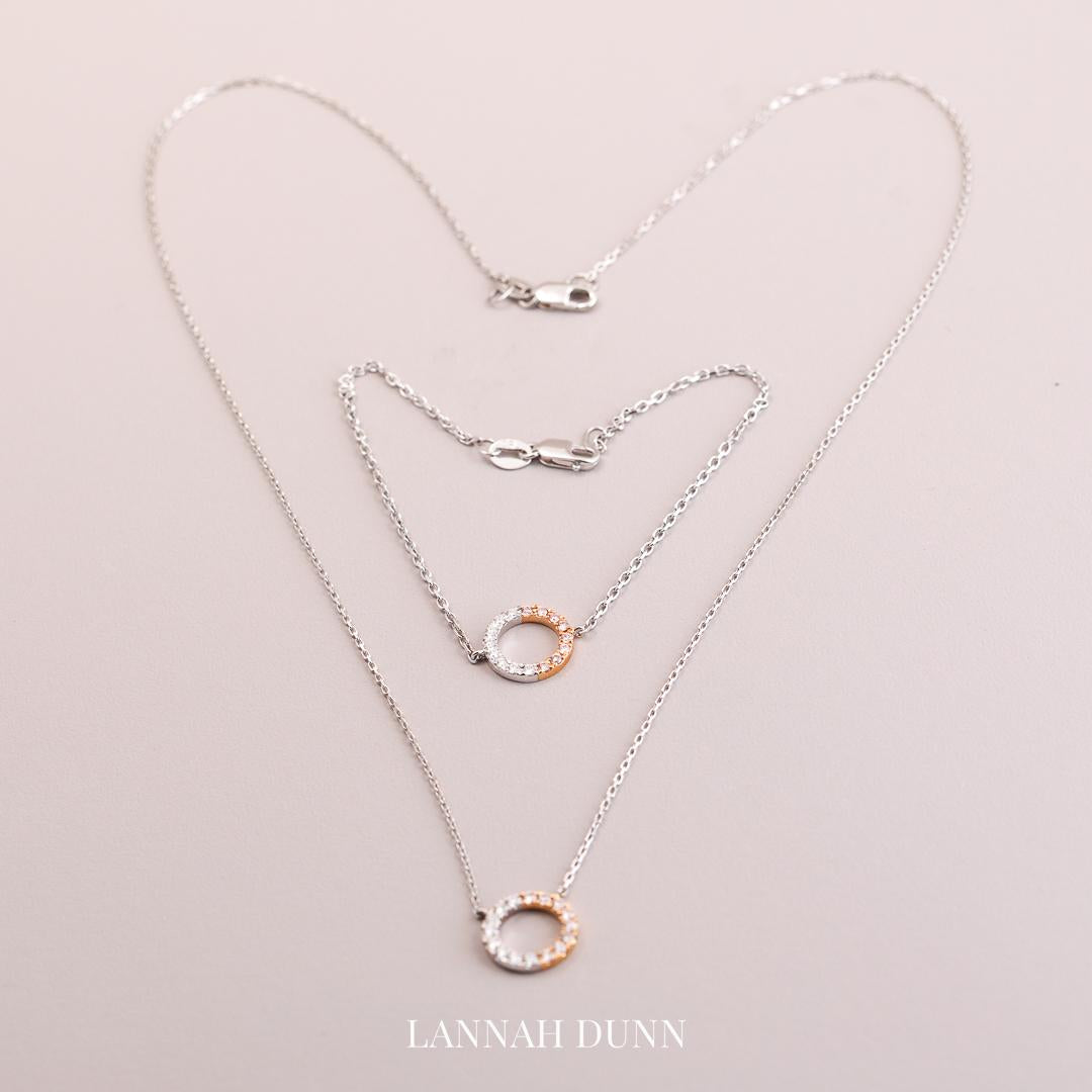AUSTRALIAN PINK DIAMOND CONTINUUM PENDANT AND CHAIN Bracelet