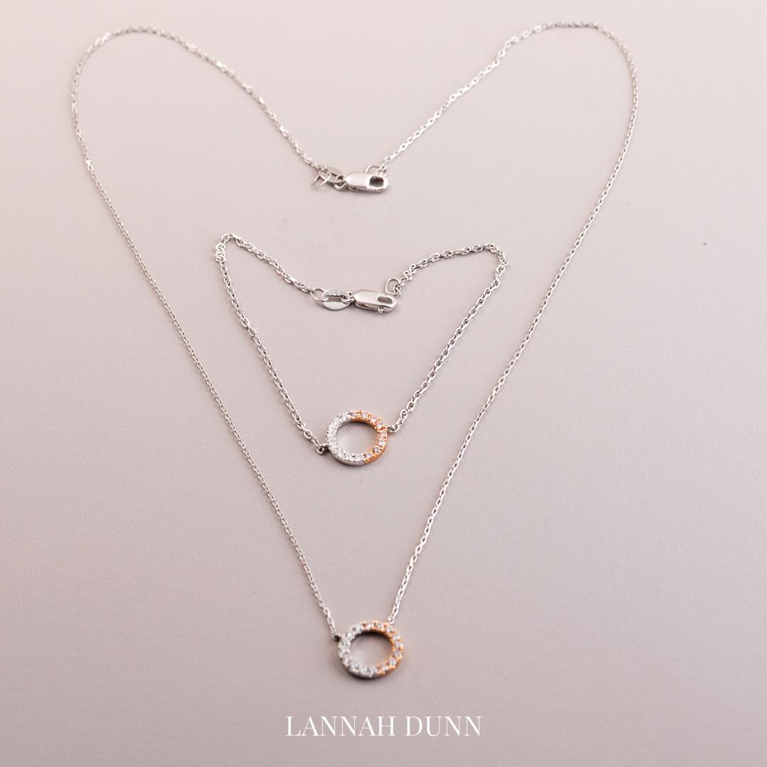 AUSTRALIAN PINK DIAMOND CONTINUUM PENDANT AND CHAIN Bracelet