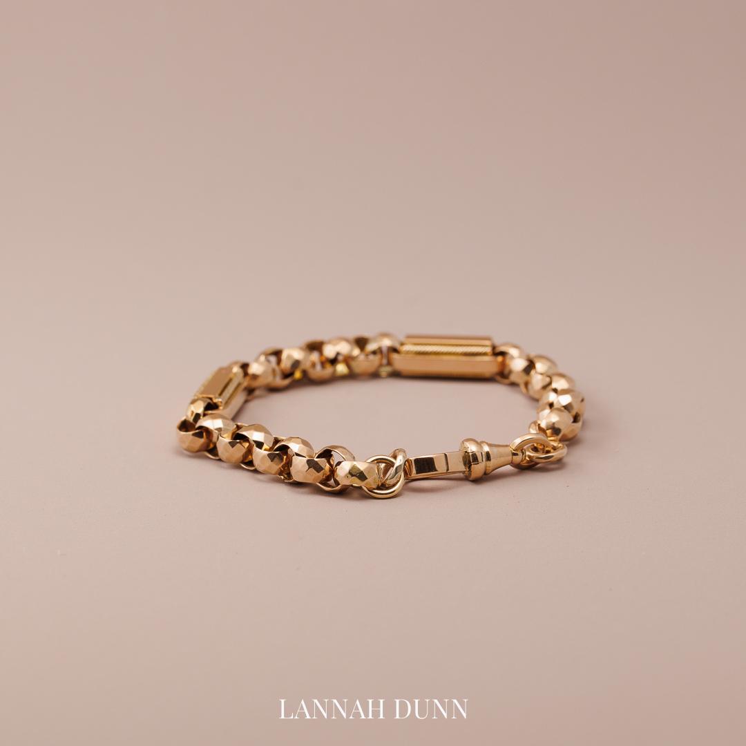 Antique fancy link bracelet