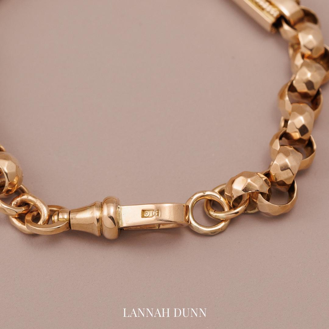 Antique fancy link bracelet