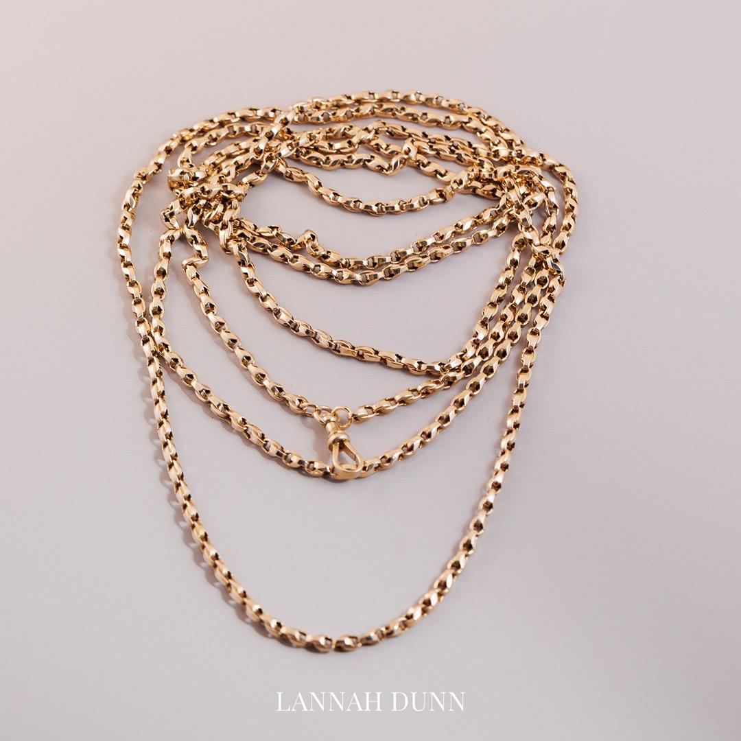 Antique English guard chain