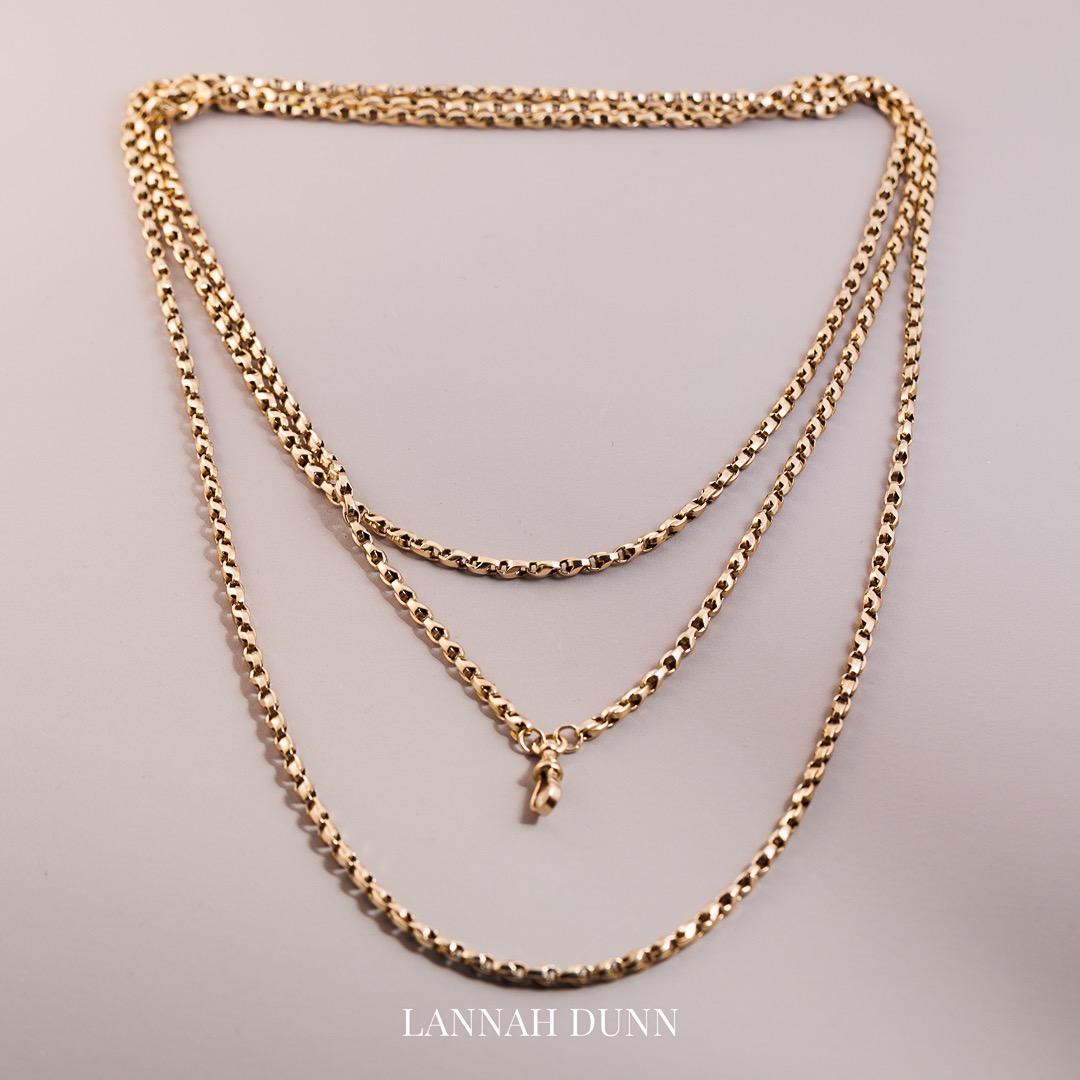 Antique English guard chain