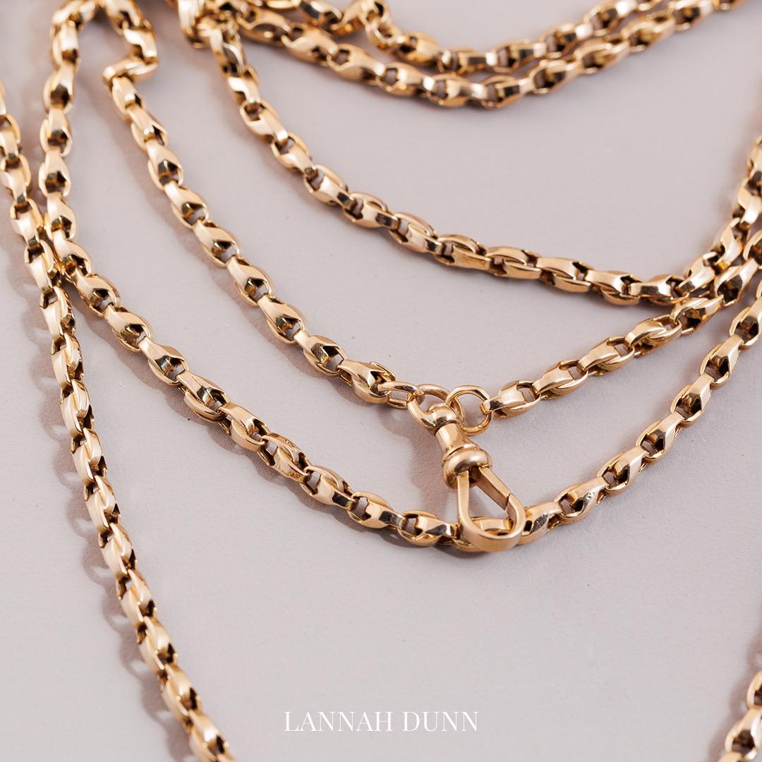 Antique English guard chain