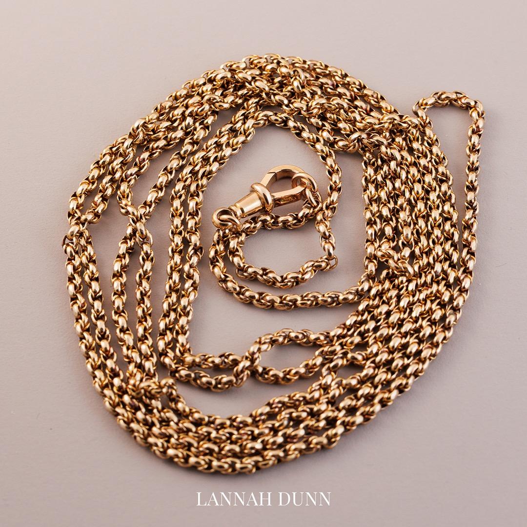 Fancy link long guard chain