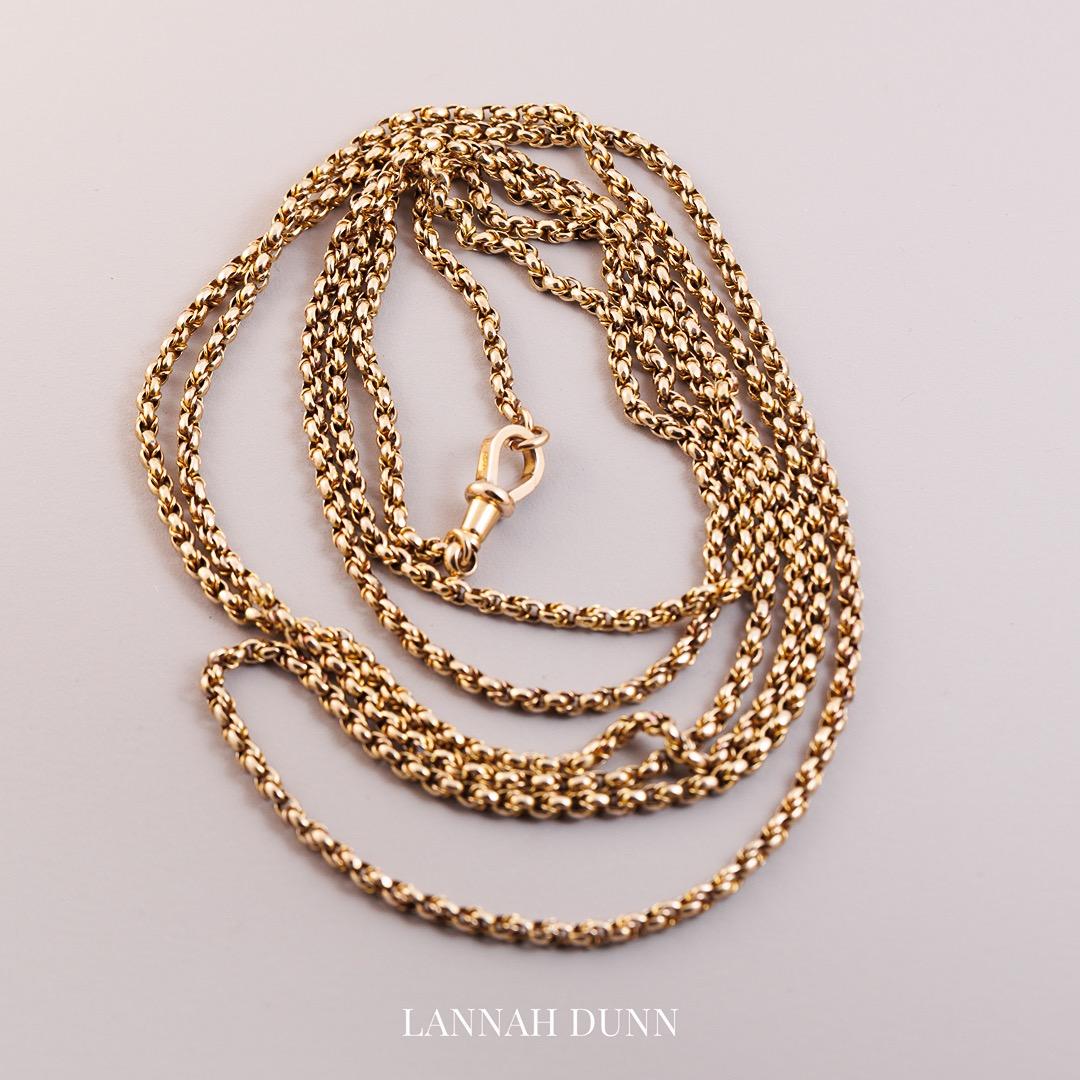 Fancy link long guard chain