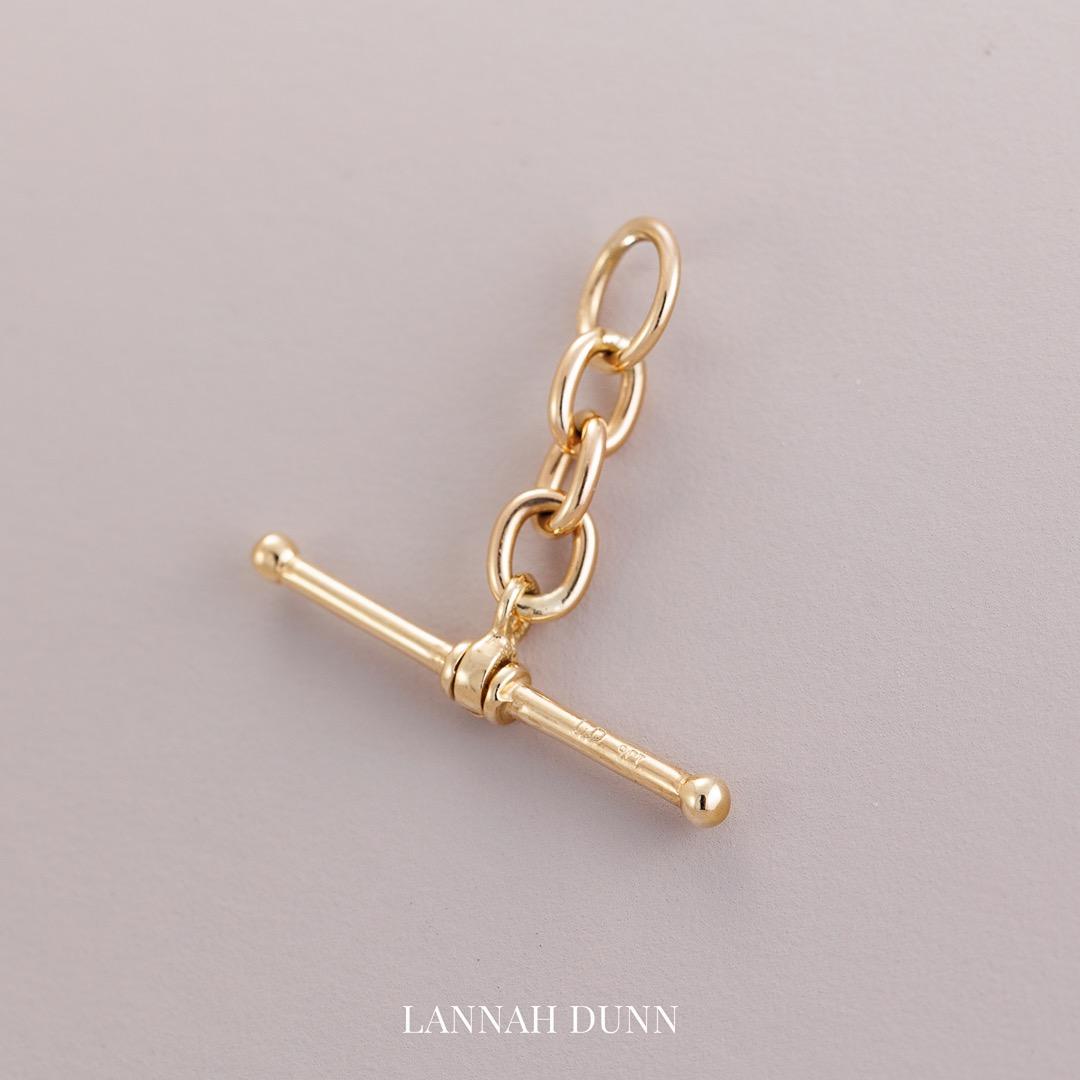Antique vintage style LD T-bar fob