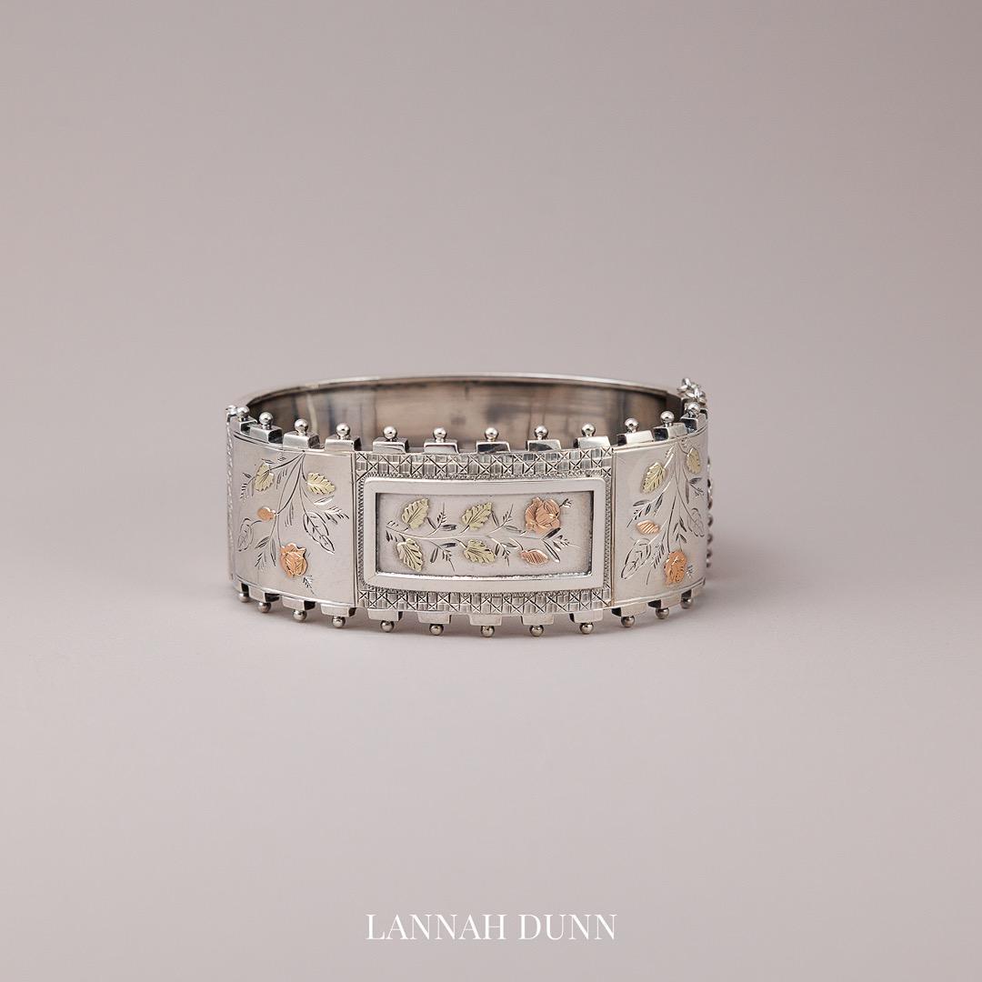 Victorian silver bangle