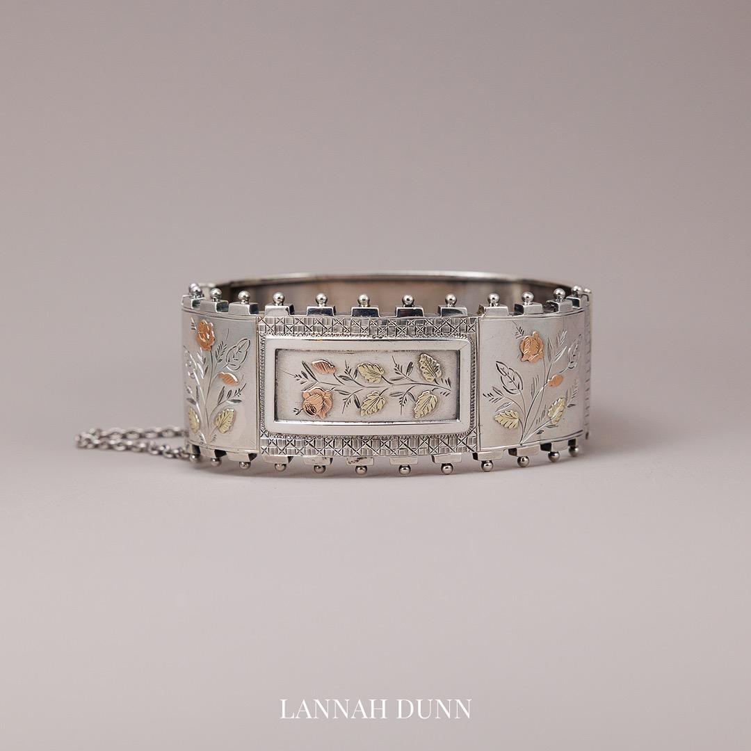 Victorian silver bangle
