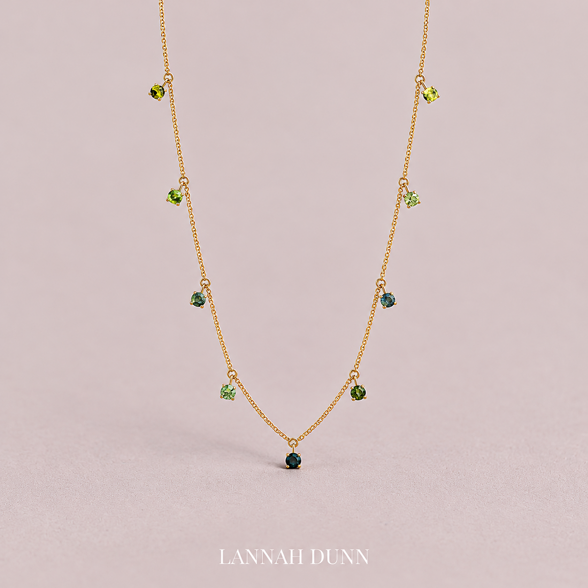 Australian Sapphire droplet necklace