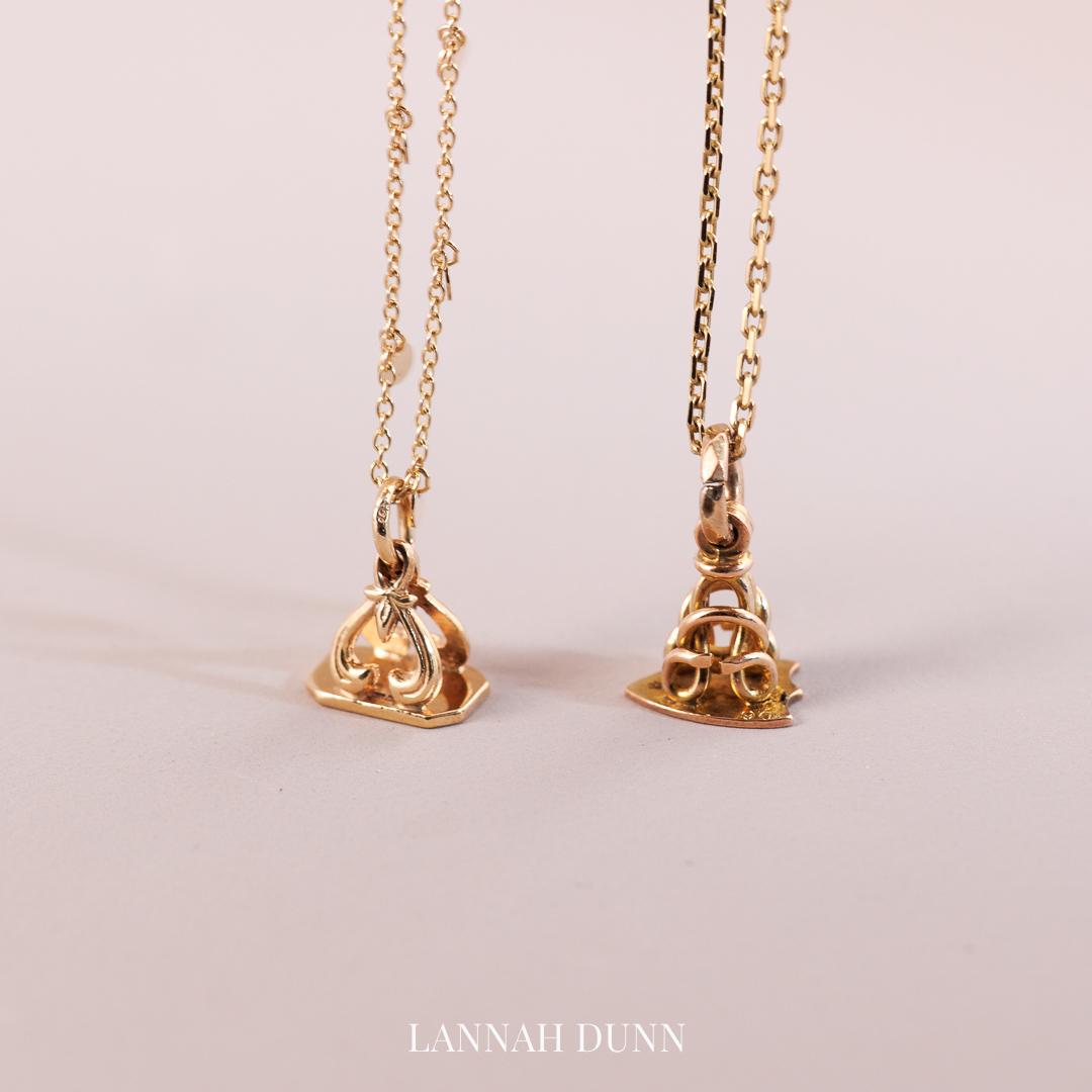 Antique Shield seal charm