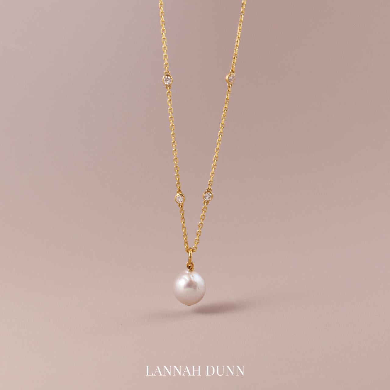 LD South Sea Pearl & Diamond swing pendant