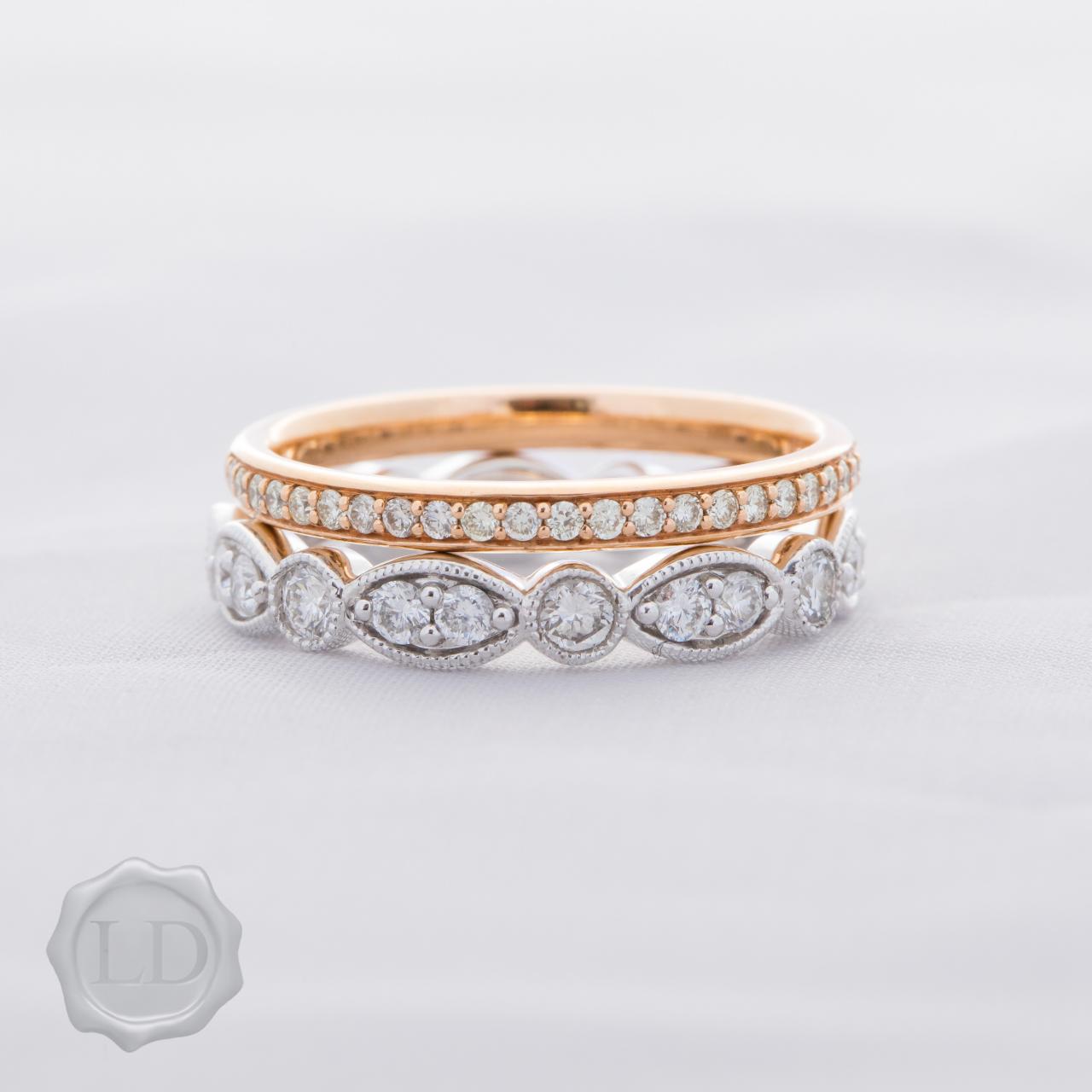 LD Fine diamond set wedding band