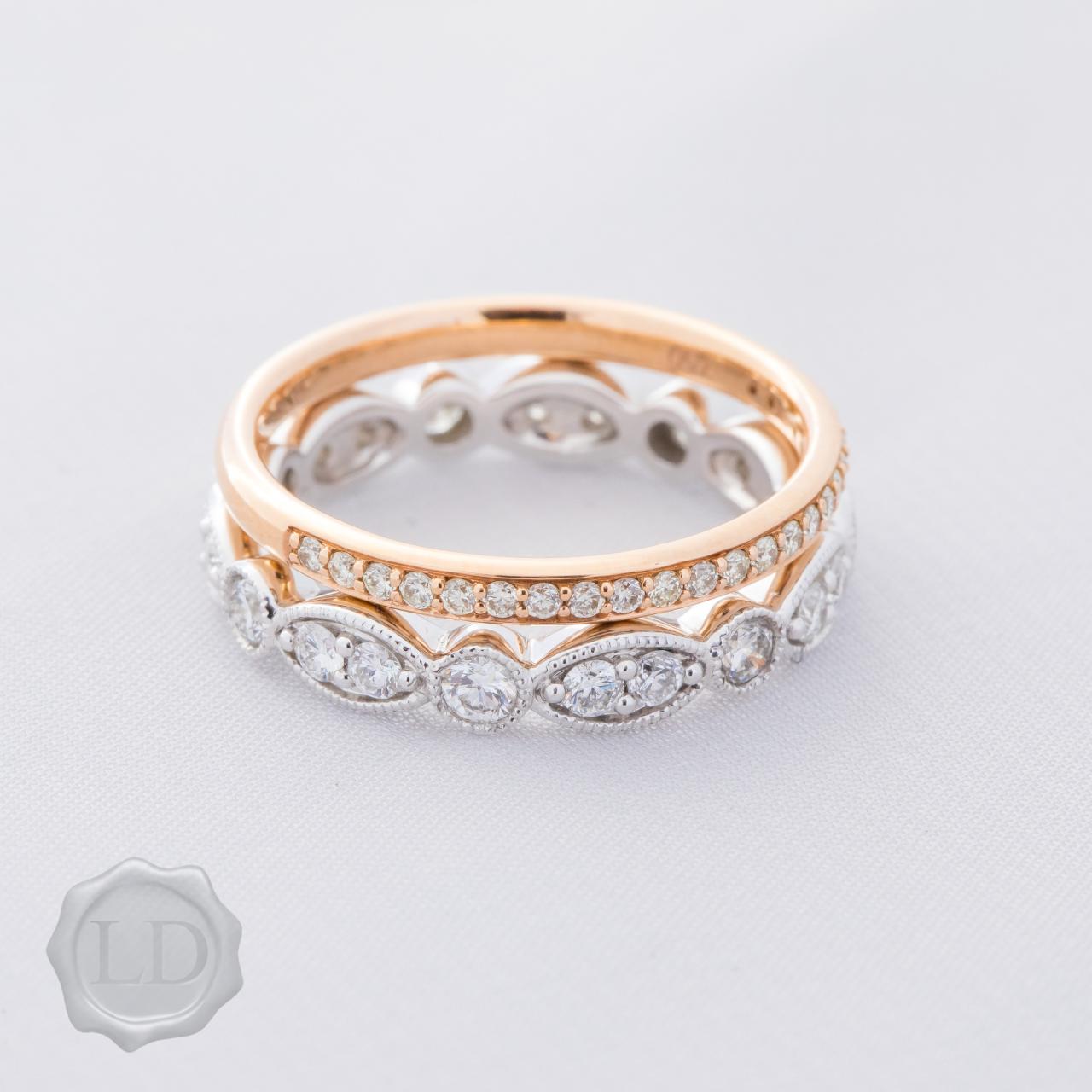 LD Fine diamond set wedding band